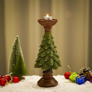 Christmas Tree Candleholder Candlestick Decorative for Home