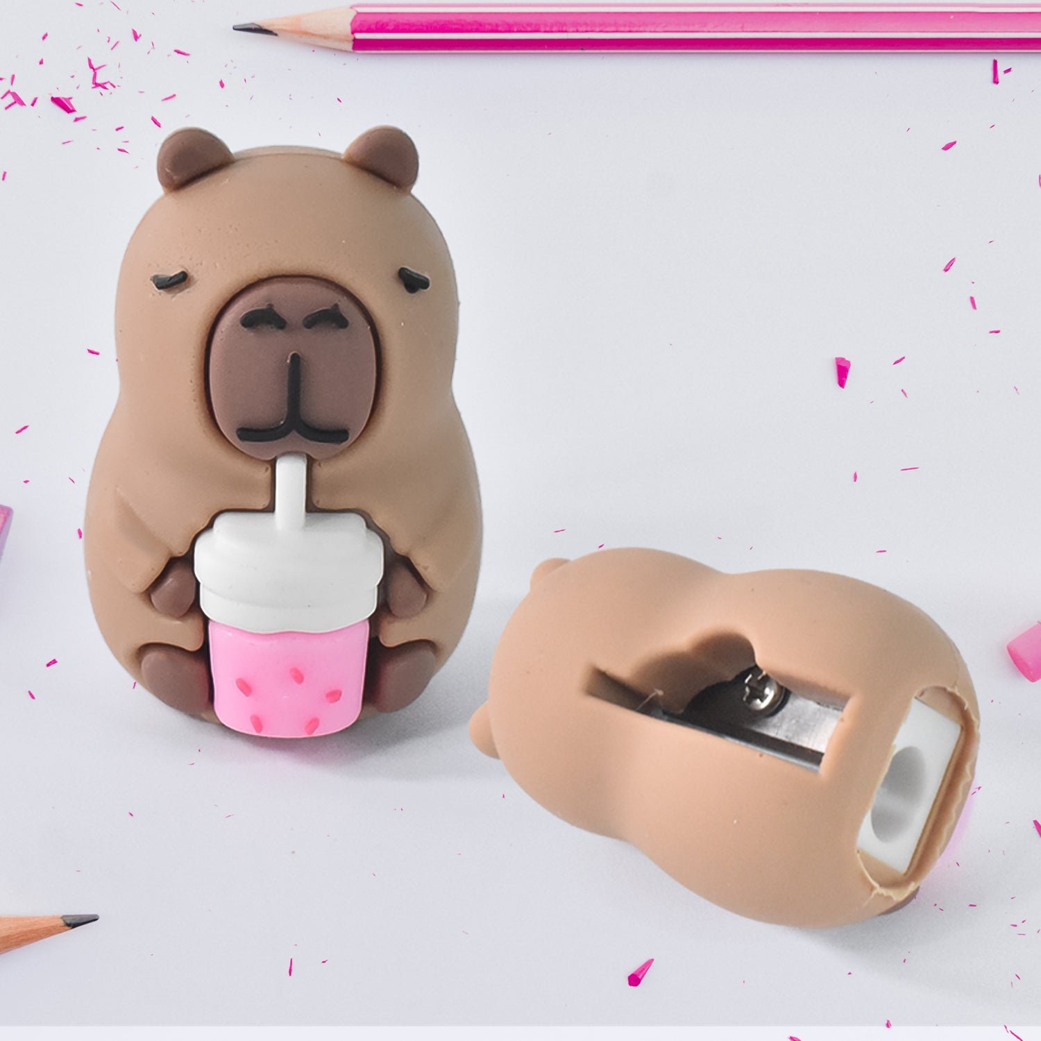 Cartoon Shape Pencil Sharpener with Built-In Eraser (1 Pc) - Shivani Jaswal Cartoon Shape Pencil Sharpener with Built-In Eraser (1 Pc)