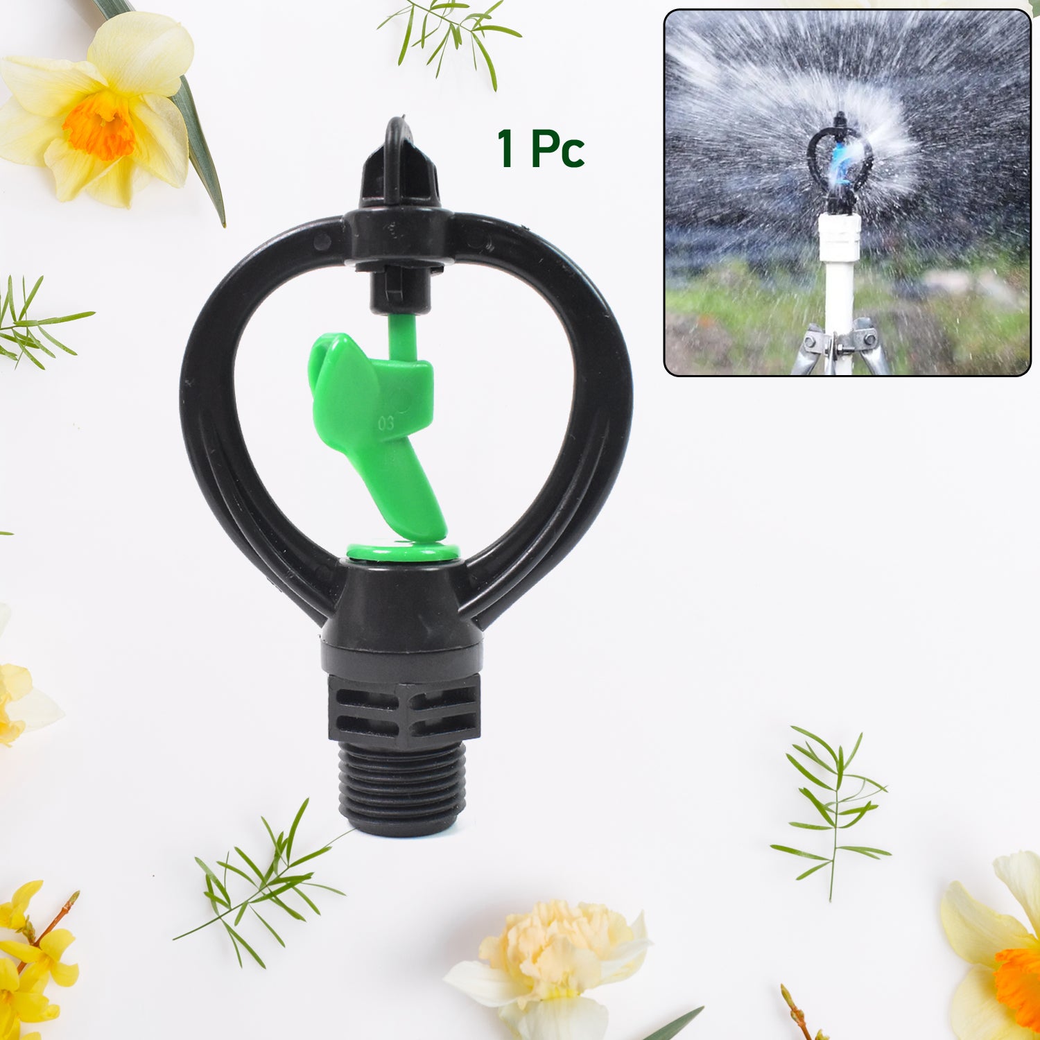 Rotating Irrigation Sprinkler Plastic Spray Nozzle, Butterflies Rain Shaped (1 Pc) - Shivani Jaswal Rotating Irrigation Sprinkler Plastic Spray Nozzle, Butterflies Rain Shaped (1 Pc)