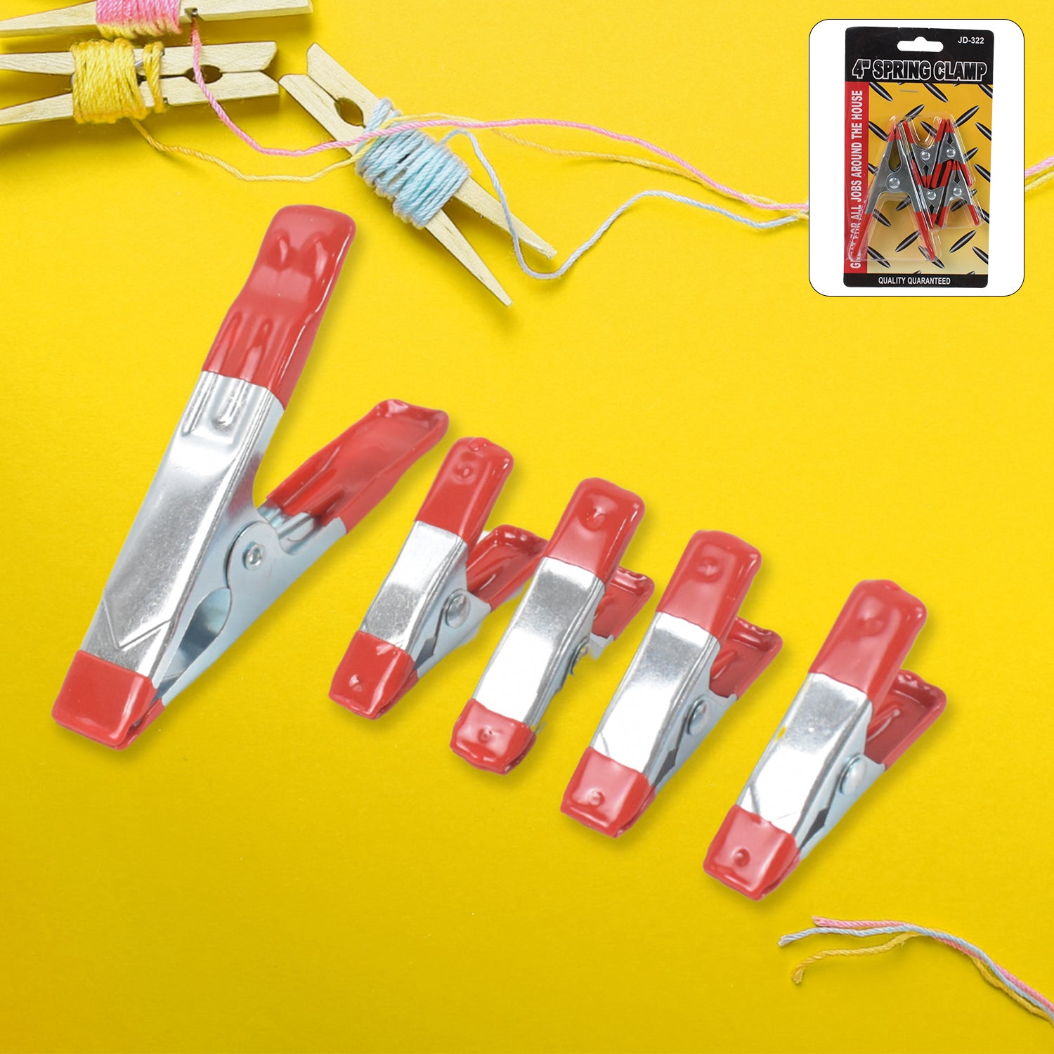 Metal Spring Clamps, Heavy Duty Spring Metal Clips Clamp (5 Pcs Set) - Shivani Jaswal Metal Spring Clamps, Heavy Duty Spring Metal Clips Clamp (5 Pcs Set)