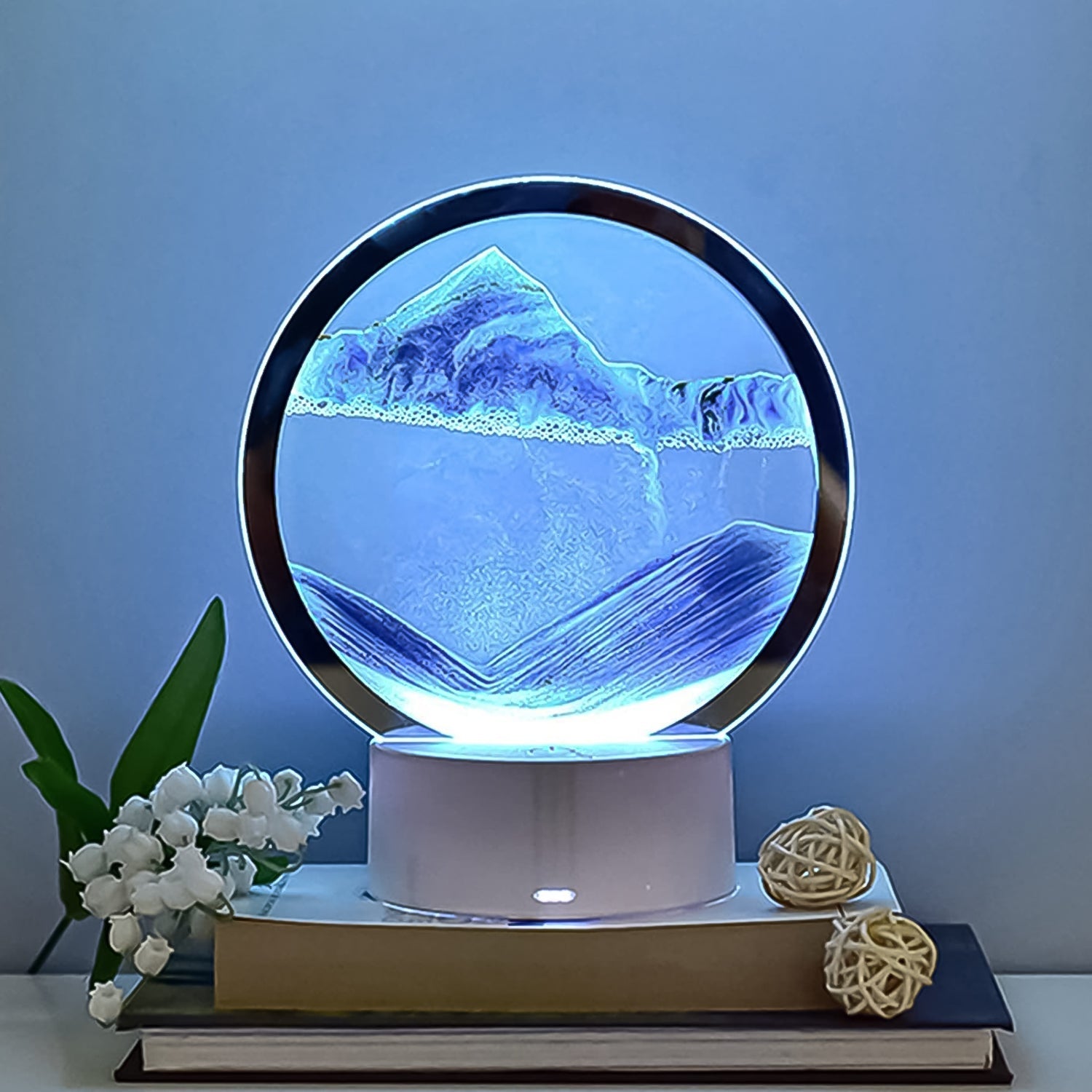 5 Color Light Moving Sand Art Picture (1 Pc) - Shivani Jaswal 5 Color Light Moving Sand Art Picture (1 Pc)
