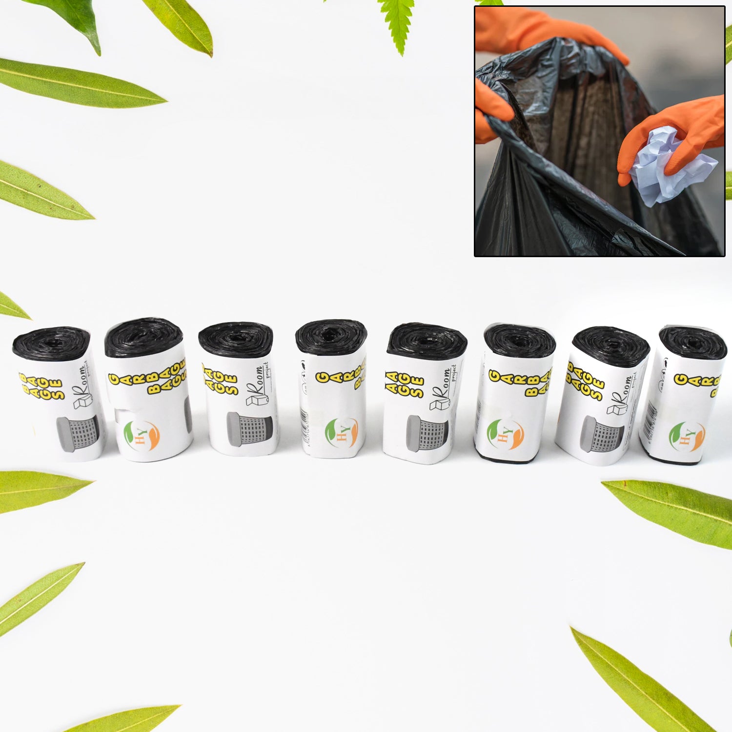 Disposable Eco-Friendly Garbage / Trash Bag (8 pcs Set) - Shivani Jaswal Disposable Eco-Friendly Garbage / Trash Bag (8 pcs Set)