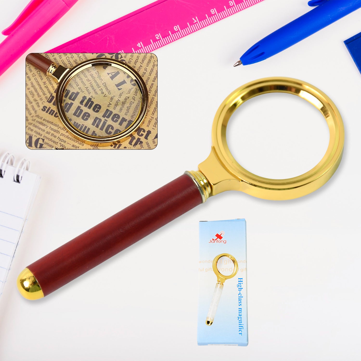 Magnifying Glass Handheld Magnifier (36 MM / 1 Pc) - Shivani Jaswal Magnifying Glass Handheld Magnifier (36 MM / 1 Pc)
