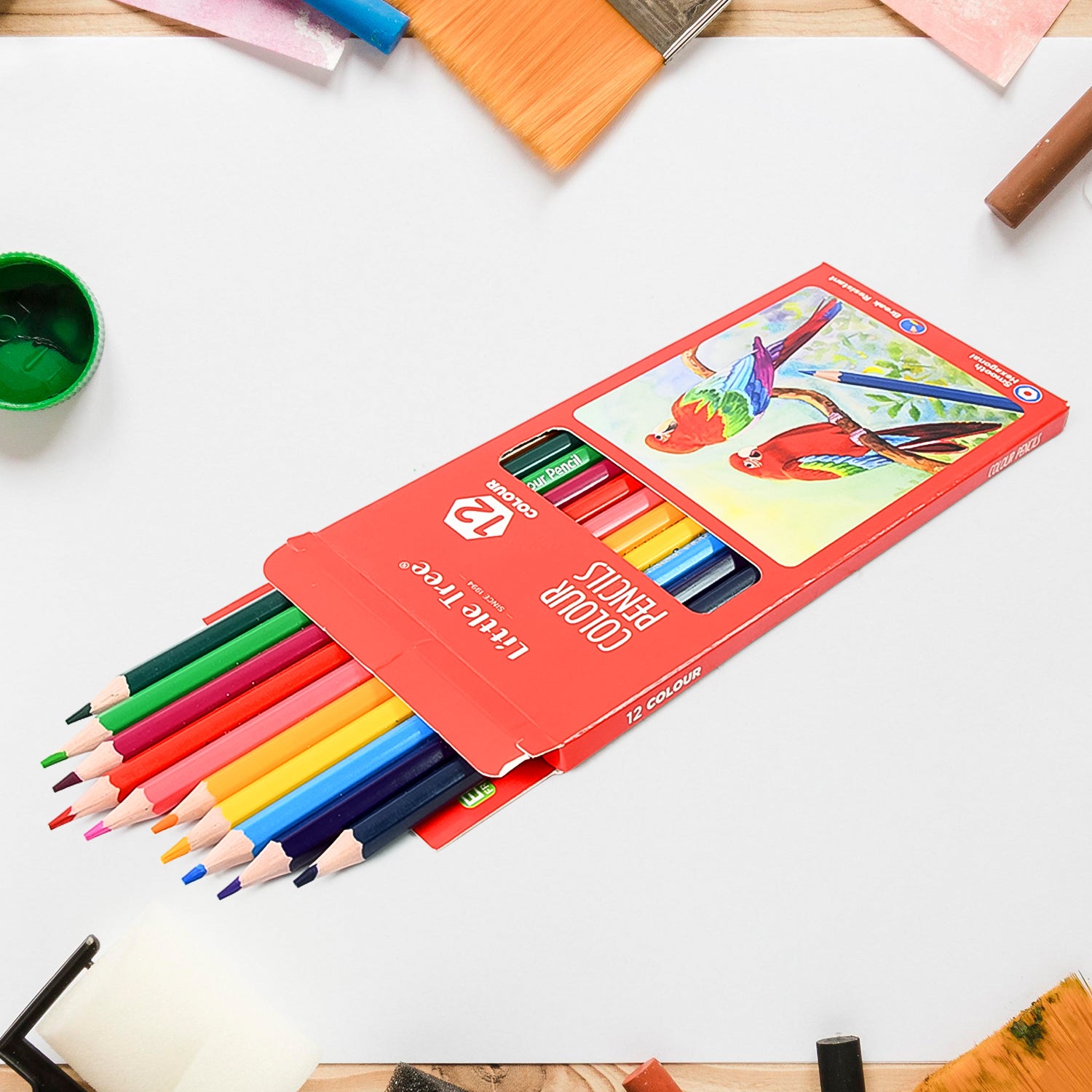 Art Drawing Wooden Pencils Color (12 Pcs Set) - Shivani Jaswal Art Drawing Wooden Pencils Color (12 Pcs Set)