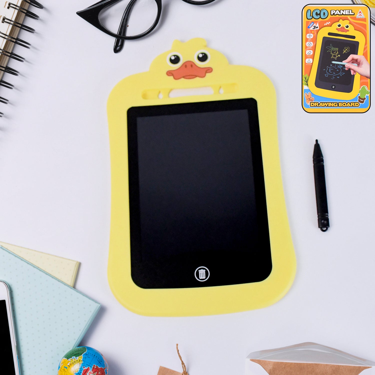 Kids Portable LCD Writing Tablet (1 Pc / Mix Design) - Shivani Jaswal Kids Portable LCD Writing Tablet (1 Pc / Mix Design)