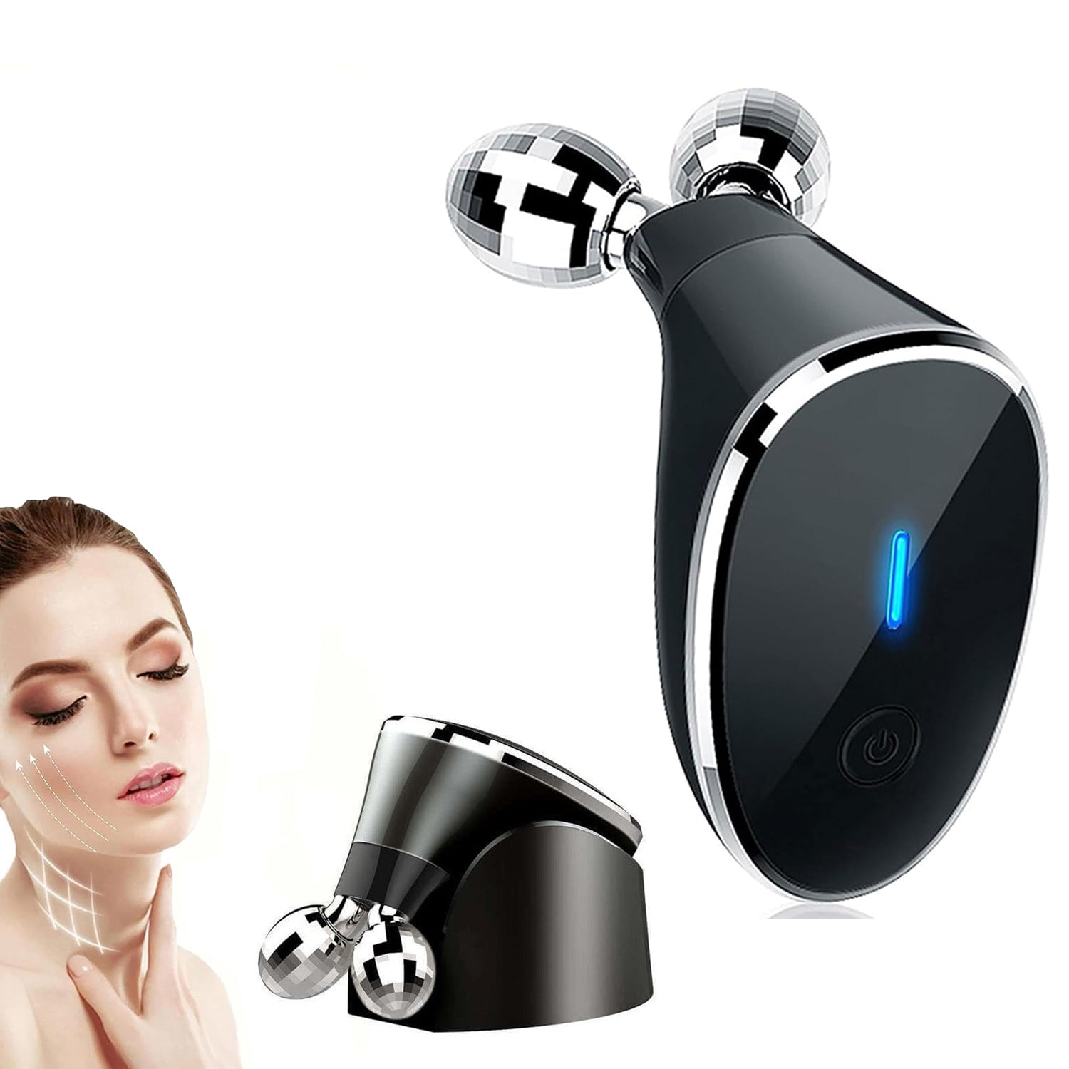 Microcurrent- Facial- Device, Micro current Face Massager Roller (1 Pc) - Shivani Jaswal Microcurrent- Facial- Device, Micro current Face Massager Roller (1 Pc)