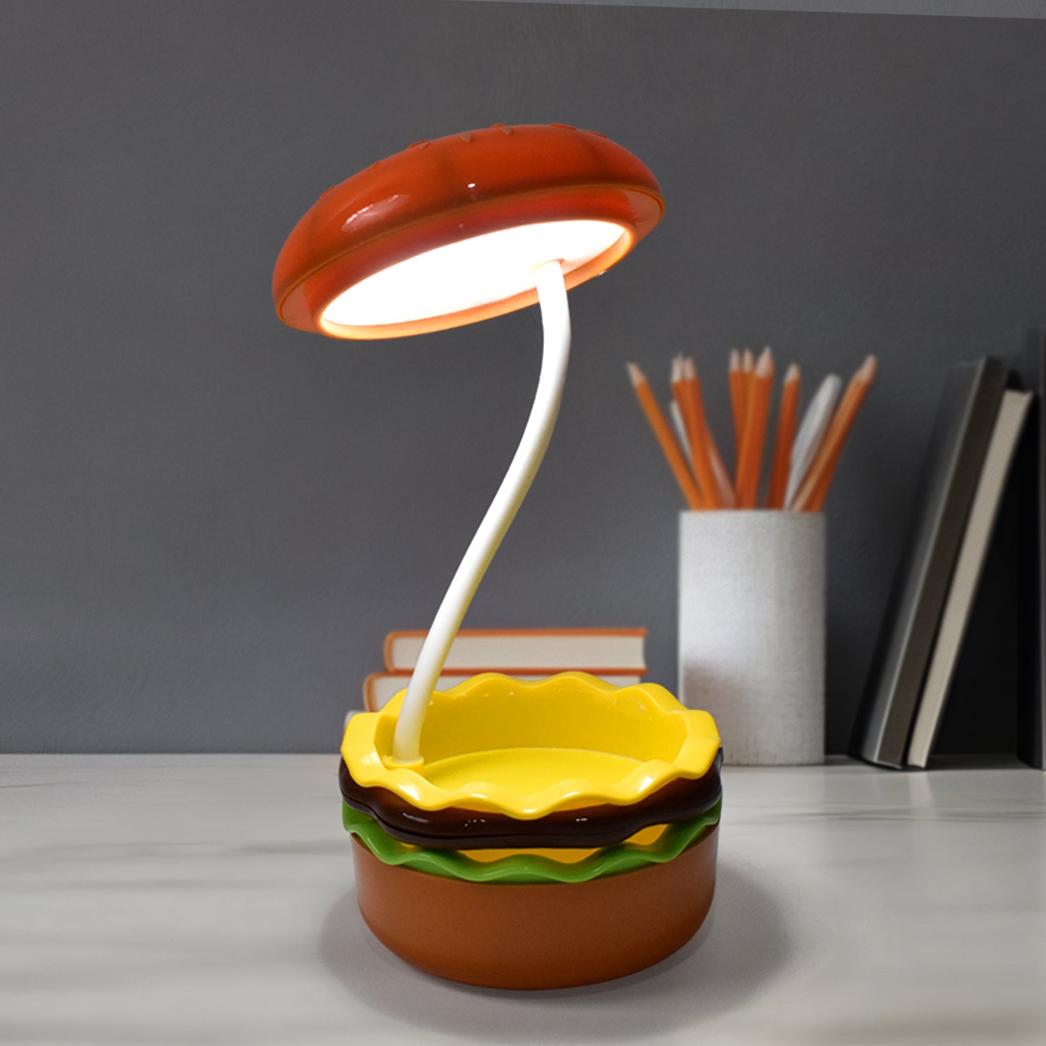 Burger Delight: Folding LED Night Lamp (1 Pc) - Shivani Jaswal Burger Delight: Folding LED Night Lamp (1 Pc)