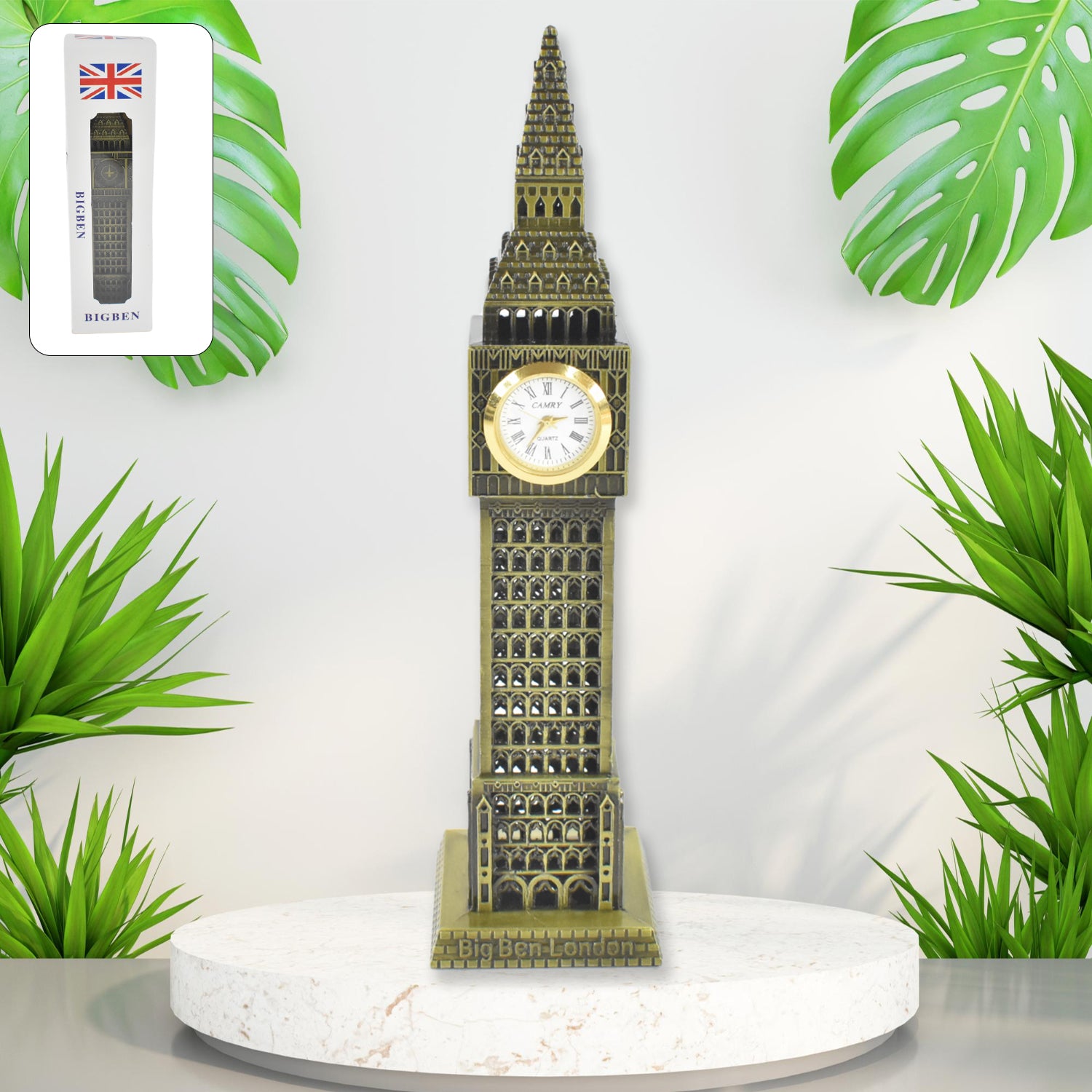 Big Ben London Clock Tower Miniature Metal Statue - Elegant Home Decor and Perfect Gifting Option - Shivani Jaswal Big Ben London Clock Tower Miniature Metal Statue - Elegant Home Decor and Perfect Gifting Option