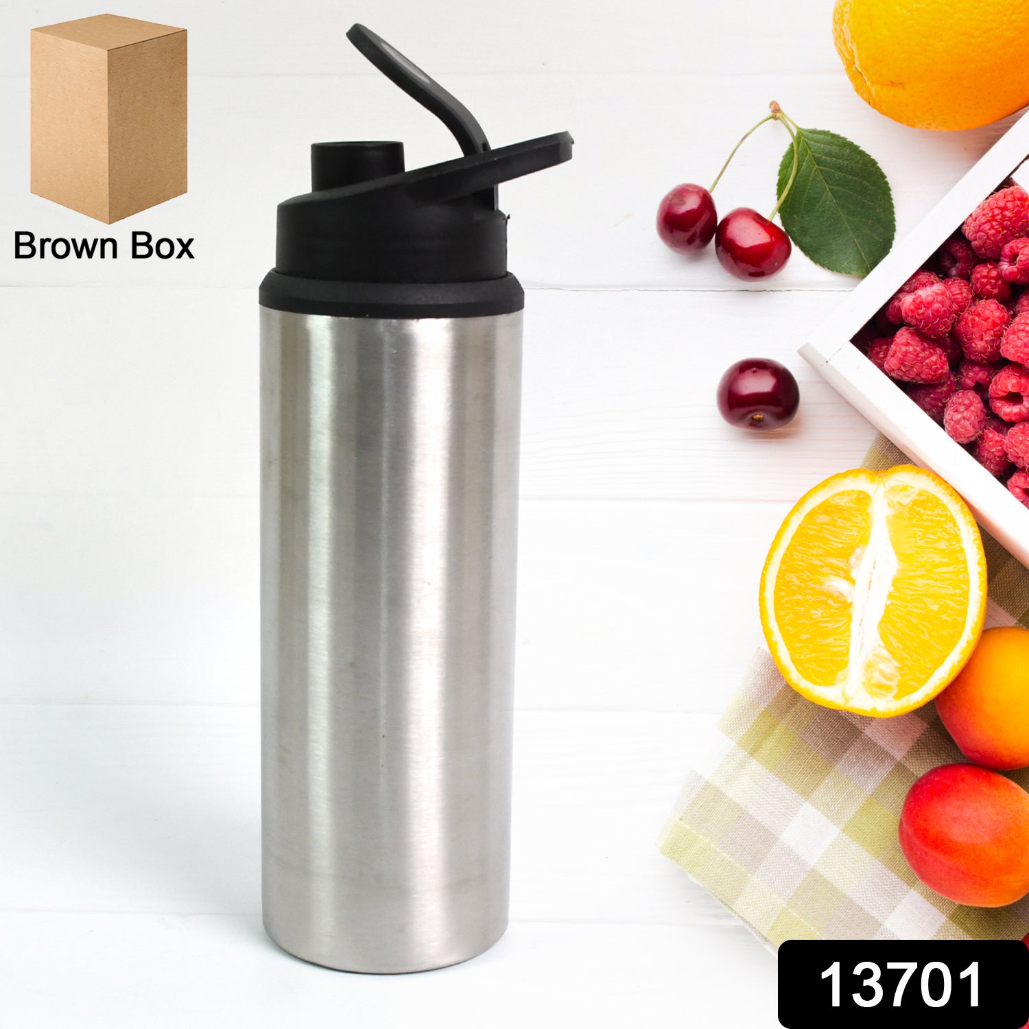 Steel Water Bottle | Sipper Bottle | Fridge Water Bottle Set of 1 (600 ML Approx) - Shivani Jaswal Steel Water Bottle | Sipper Bottle | Fridge Water Bottle Set of 1 (600 ML Approx)
