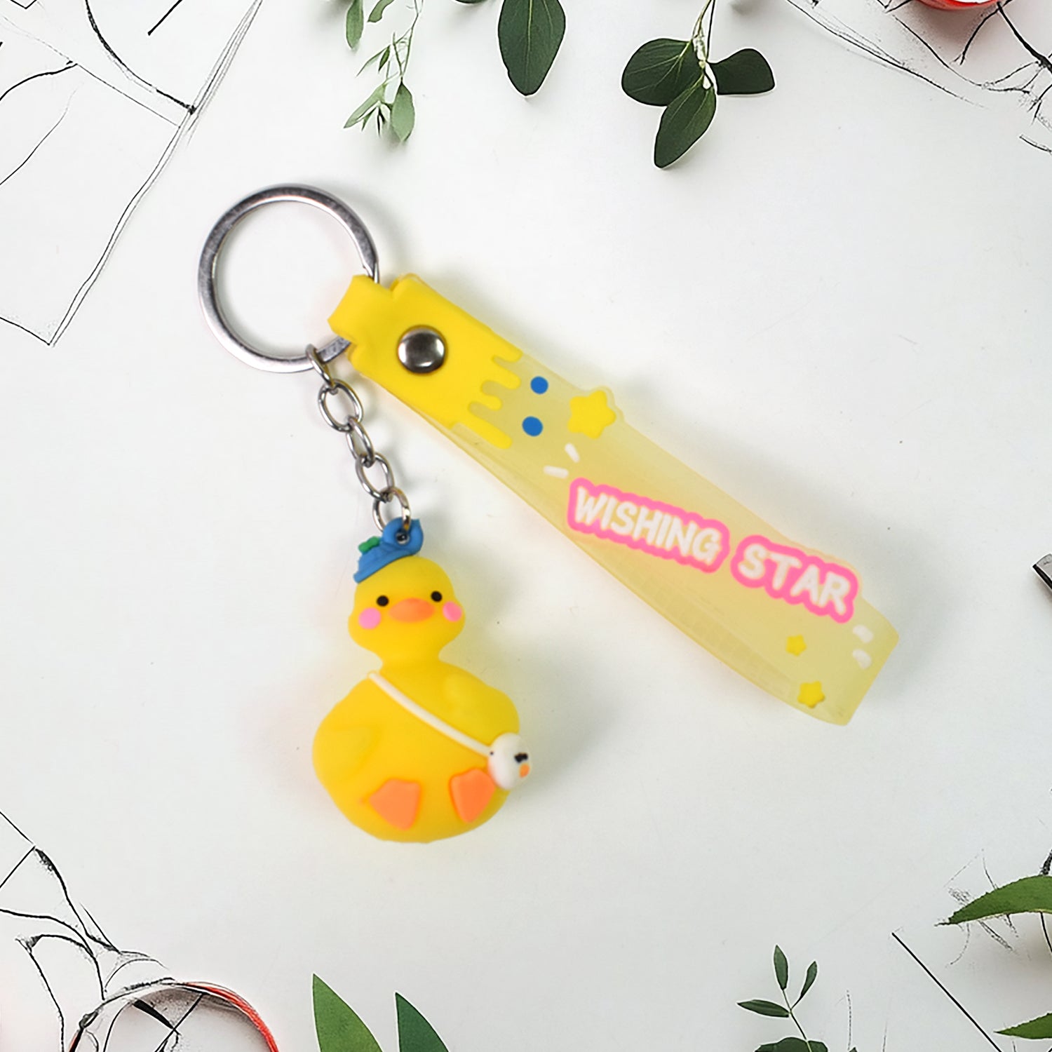 Cute Cartoon Silicone 3D Key Chain with Metal Hook & Strap (Pack of 1) - Shivani Jaswal Cute Cartoon Silicone 3D Key Chain with Metal Hook & Strap (Pack of 1)