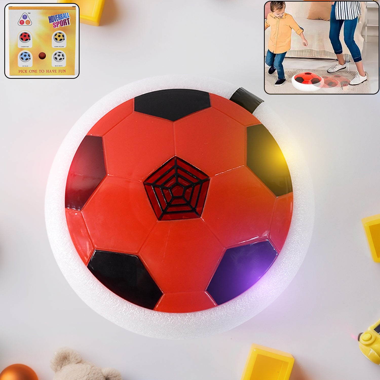 TTG Hover Soccer Ball Toy with Foam Bumper - Shivani Jaswal TTG Hover Soccer Ball Toy with Foam Bumper