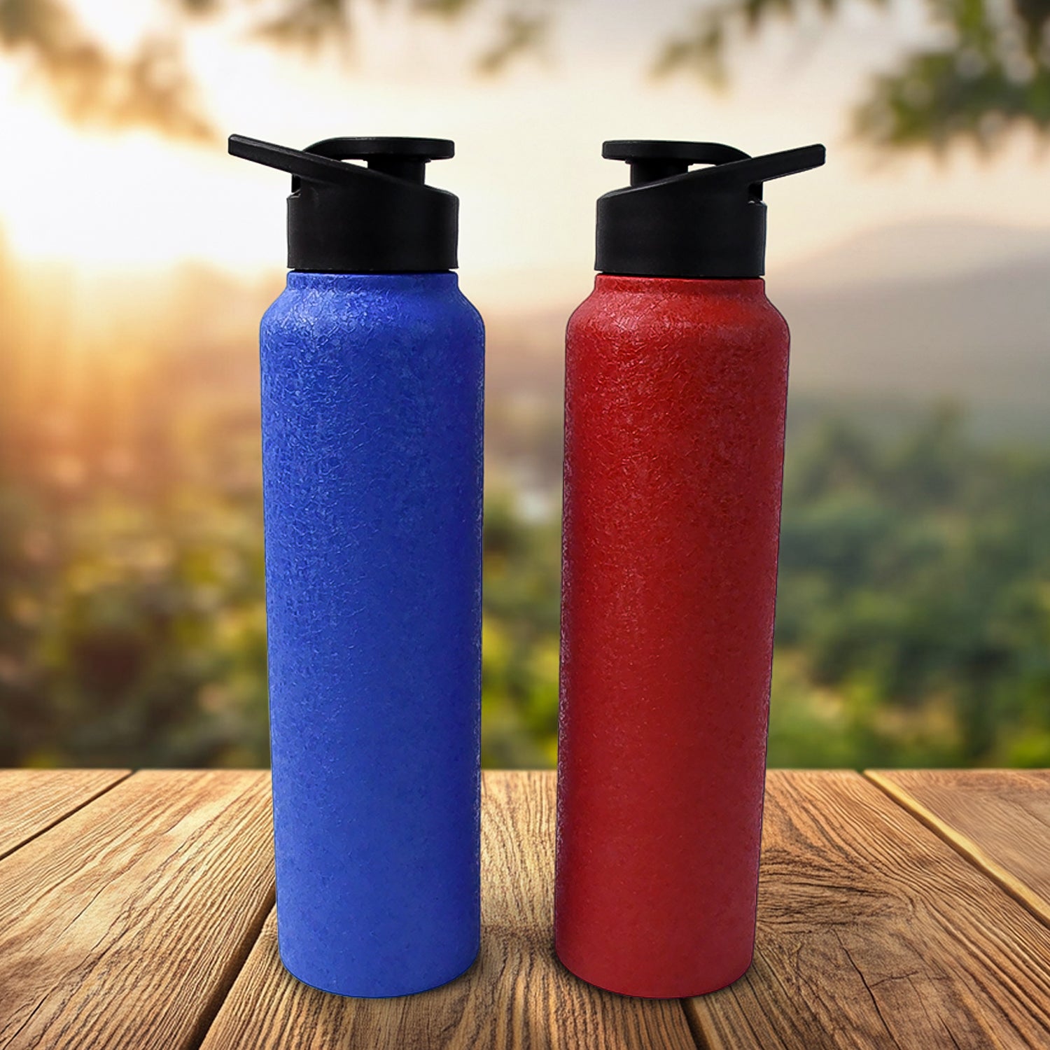 Stainless Steel Water Bottle, Fridge Water Bottle (1000ML / Mix Colour / 1 Pc) - Shivani Jaswal Stainless Steel Water Bottle, Fridge Water Bottle (1000ML / Mix Colour / 1 Pc)