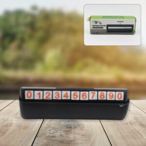 Temporary Car Parking Mobile Number Display with Magnetic Numbers Stickers (1Pc)Â 