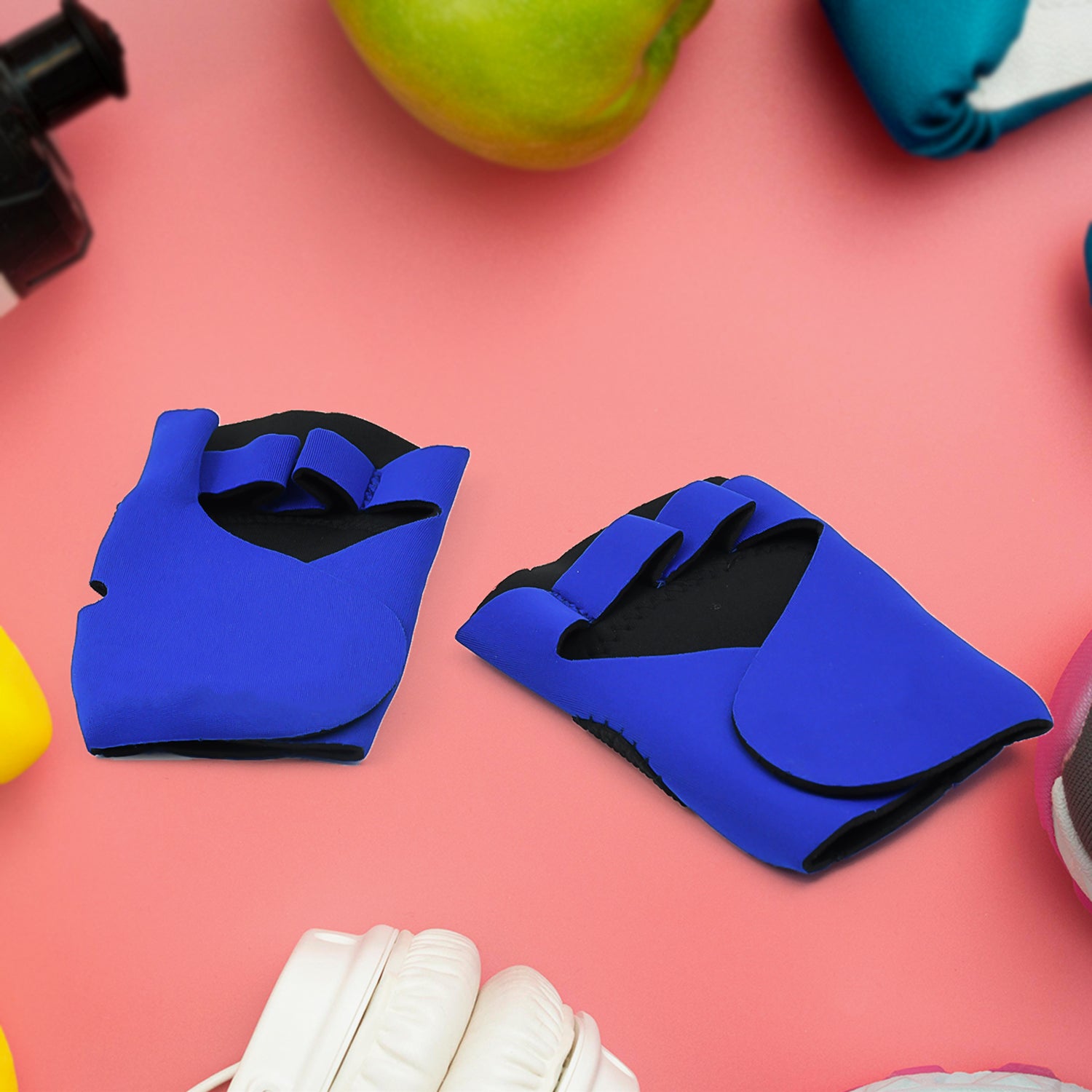 Palm Support Gloves Half Finger Gym Exercise Training Gloves Outdoor (1 Pair / / With Card Packing) - Shivani Jaswal Palm Support Gloves Half Finger Gym Exercise Training Gloves Outdoor (1 Pair / / With Card Packing)