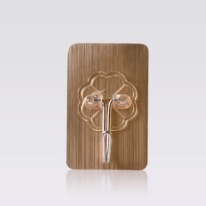 Plastic Adhesive Sticky Waterproof and Oil Proof, Wall Hook (5.5Ã—3.5 Cm)