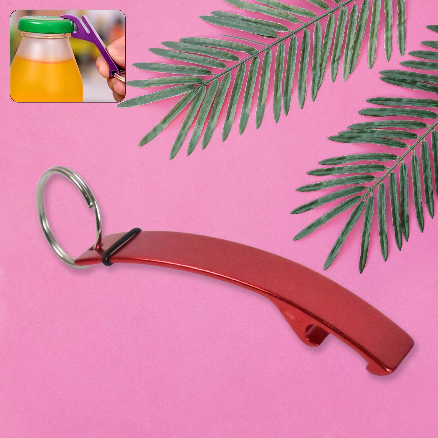 Metal Bottle Opener Keychain (1 Pc) - Shivani Jaswal Metal Bottle Opener Keychain (1 Pc)