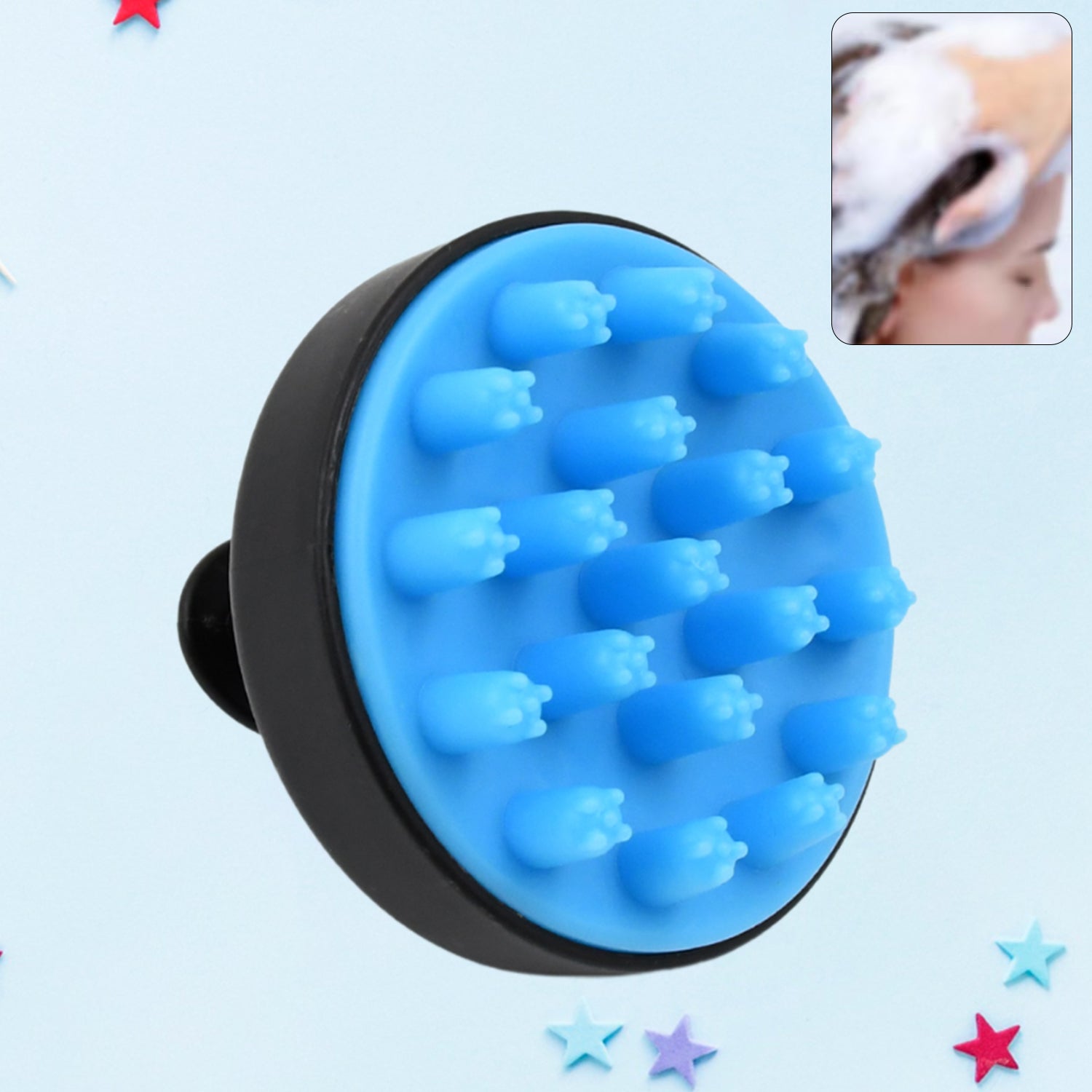 Hair Scalp Massager Shampoo Brush Comb (1 Pc), Hair accessories - Shivani Jaswal Hair Scalp Massager Shampoo Brush Comb (1 Pc), Hair accessories