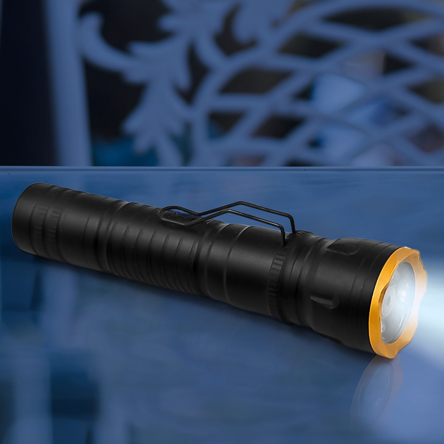 2in1 5 LED With 1 Laser Light Portable Mini Torch / Flashlight LED Powerful High Lumens Pen Light with Clip, Portable Pocket Compact Torch for Emergency A Battery operated (1 Pc / Battery not included) - Shivani Jaswal 2in1 5 LED With 1 Laser Light Portable Mini Torch / Flashlight LED Powerful High Lumens Pen Light with Clip, Portable Pocket Compact Torch for Emergency A Battery operated (1 Pc / Battery not included)