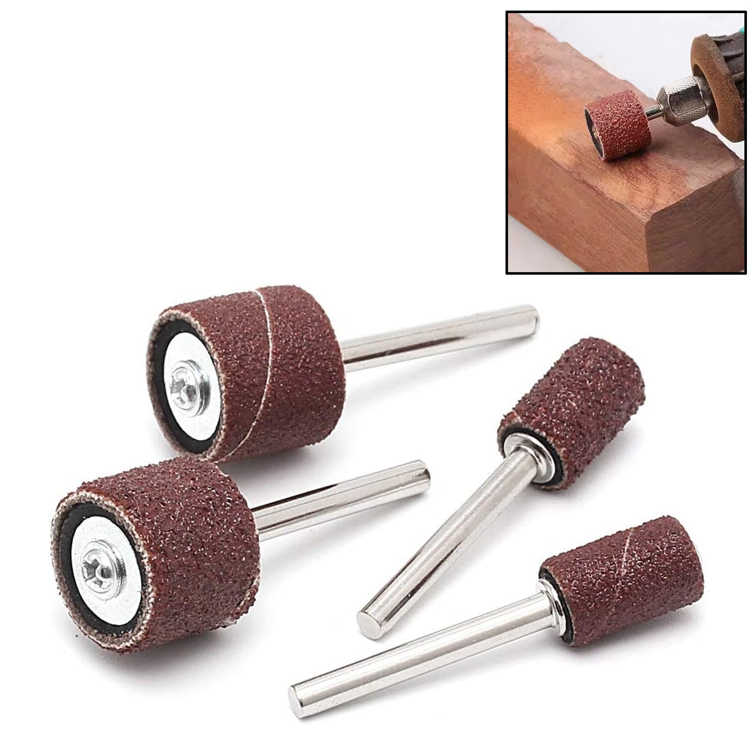 Sanding Band Drum Sleeves Mandrels for Dremel Rotary Tool (4 Pcs Set) - Shivani Jaswal Sanding Band Drum Sleeves Mandrels for Dremel Rotary Tool (4 Pcs Set)