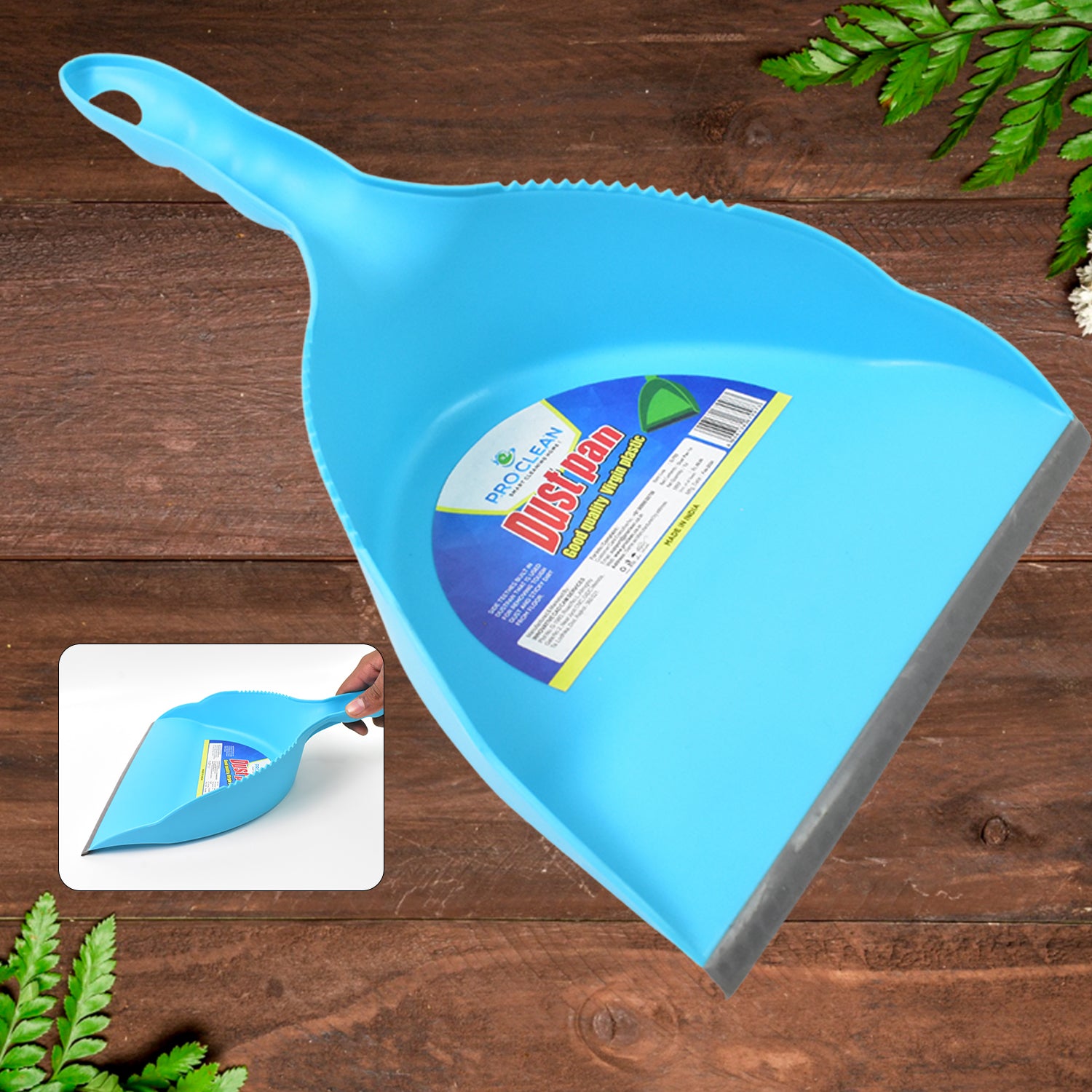Heavy Plastic Dustpan with Handle (1 Pc) - Shivani Jaswal Heavy Plastic Dustpan with Handle (1 Pc)