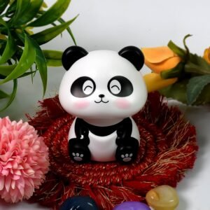 Solar Powered Moving Panda Car Dashboard Decoration â€“ 1 Pc