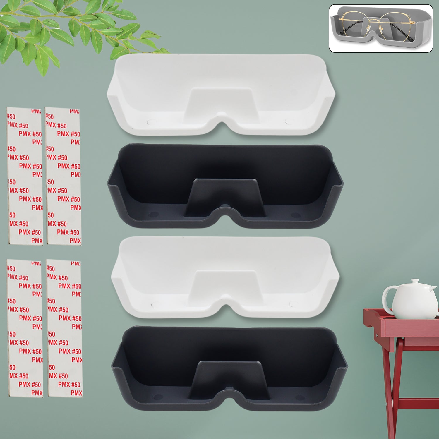 Wall Mounted Sunglasses Holder (4 Pcs Set) - Shivani Jaswal Wall Mounted Sunglasses Holder (4 Pcs Set)