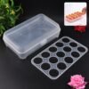 Plastic Egg Storage Container Holder for Refrigerator Egg Tray Holds 15 Eggs (1 Pc)