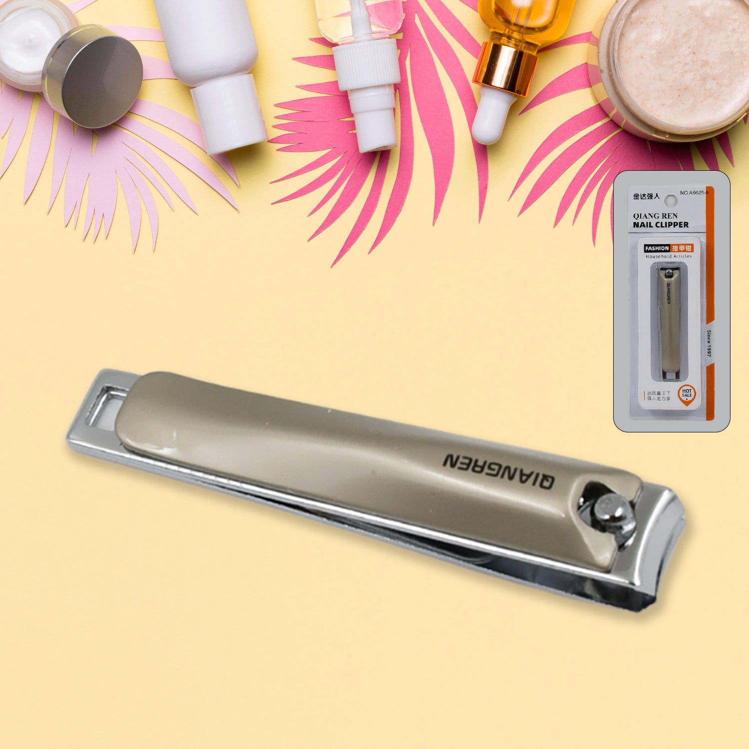 Stainless Steel Folding Portable Large Nail Clippers with Nail File (1 Pc) - Shivani Jaswal Stainless Steel Folding Portable Large Nail Clippers with Nail File (1 Pc)