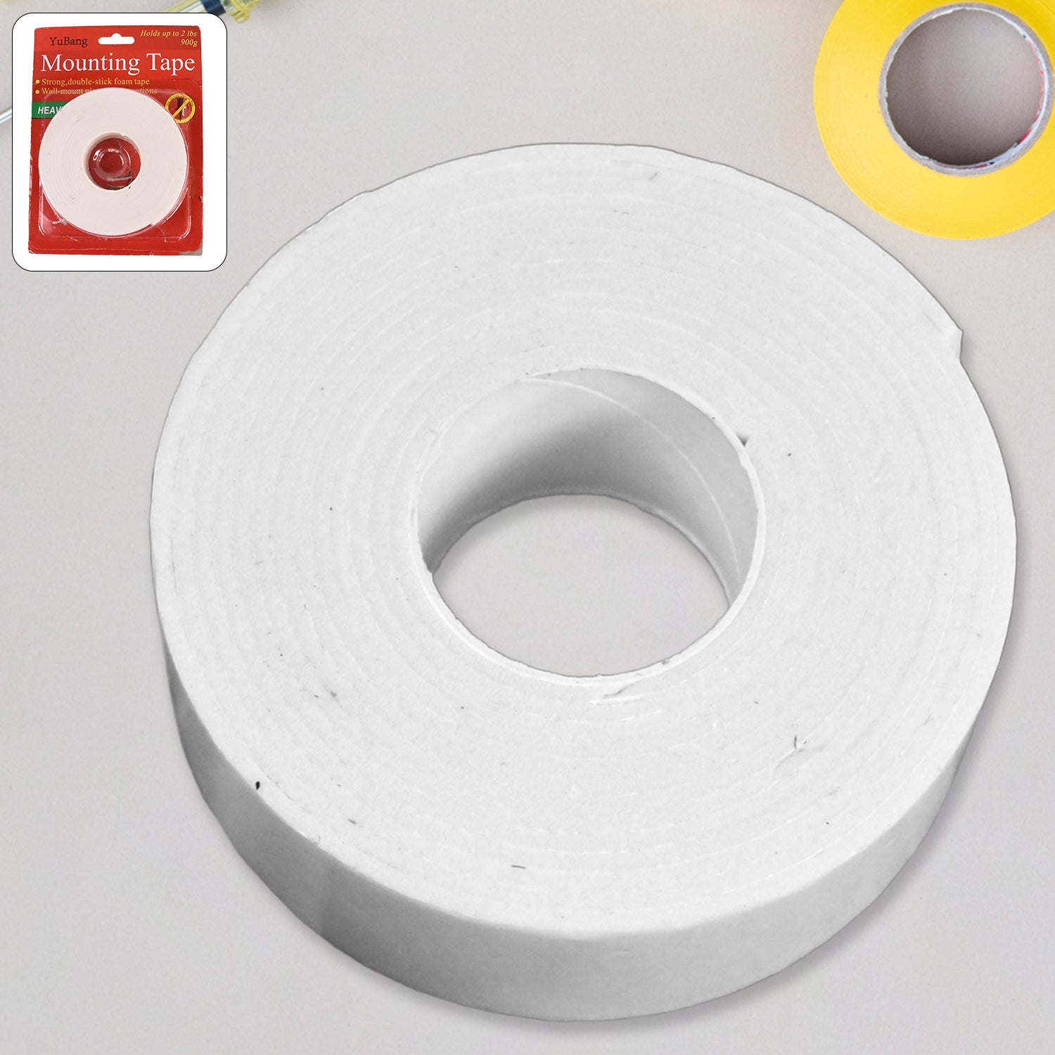 Strong Double Sided Tape Foam Mounting Tape (1 Pc / Big) - Shivani Jaswal Strong Double Sided Tape Foam Mounting Tape (1 Pc / Big)