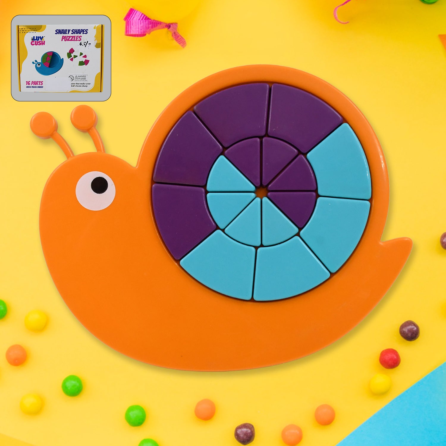 Mini Snail Puzzle – STEM Educational Toy, Puzzle Games for Ages 3-6 (Mix Color) - Shivani Jaswal Mini Snail Puzzle – STEM Educational Toy, Puzzle Games for Ages 3-6 (Mix Color)
