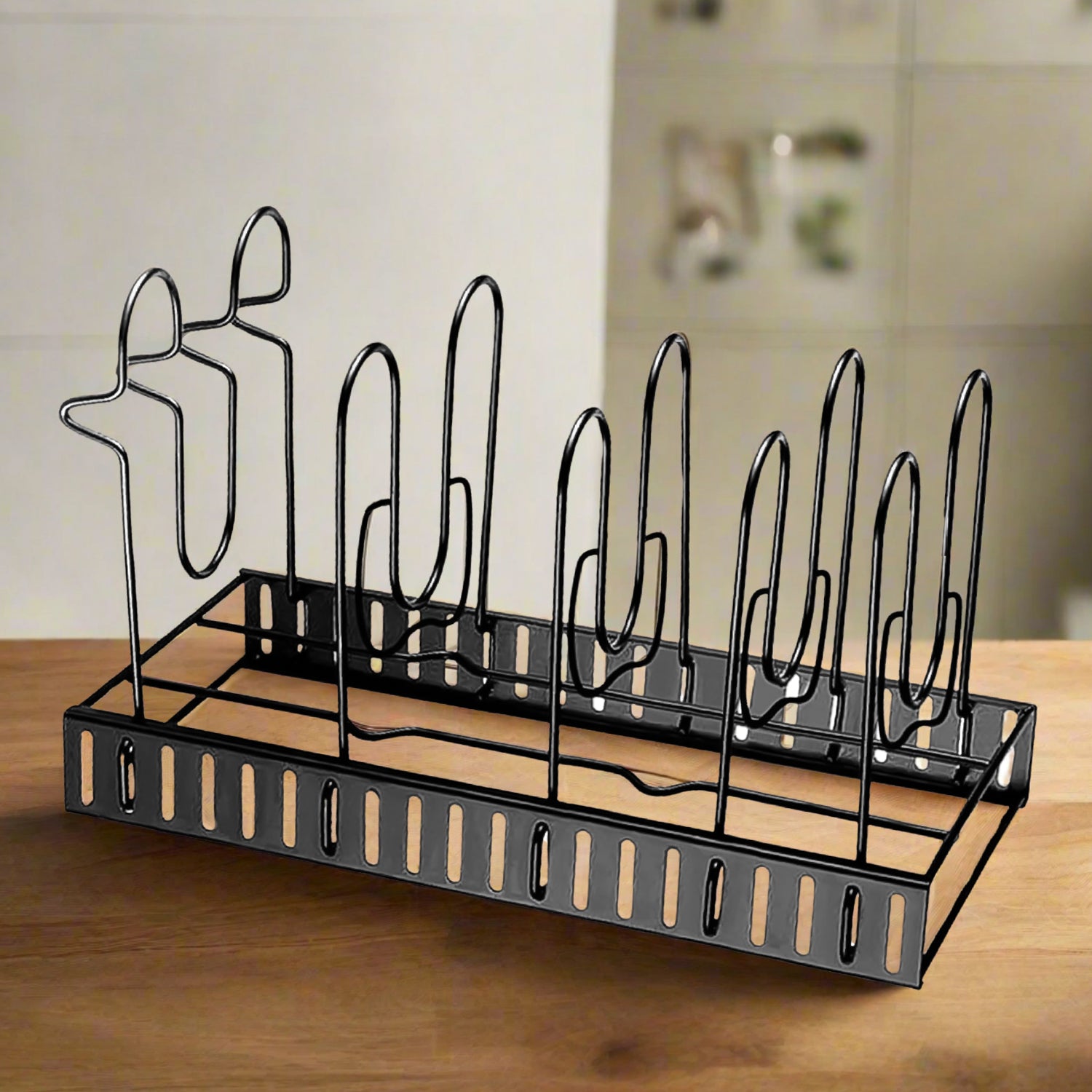 Multipurpose Pan & Pot Organizer Rack (1 Pc) - Shivani Jaswal Multipurpose Pan & Pot Organizer Rack (1 Pc)
