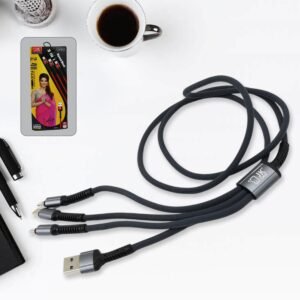 JK 3 in 1 Multi Super Fast Charging Cable (1 Pc / 1200 MM)