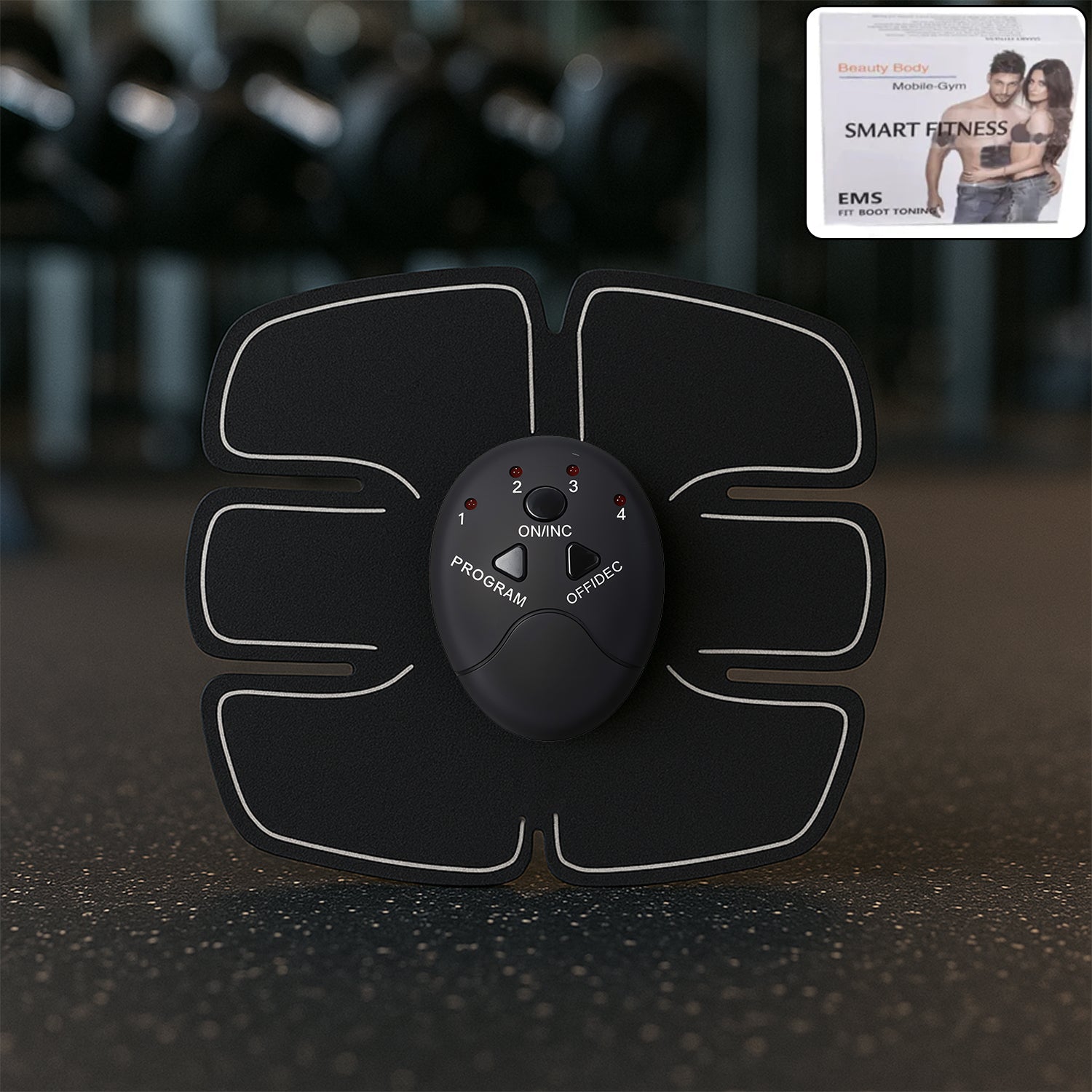 Wireless 6-Pack Abs Stimulator – Rechargeable Vibrating Muscle Exerciser & Body Massager for Abdominal Training - Shivani Jaswal Wireless 6-Pack Abs Stimulator – Rechargeable Vibrating Muscle Exerciser & Body Massager for Abdominal Training