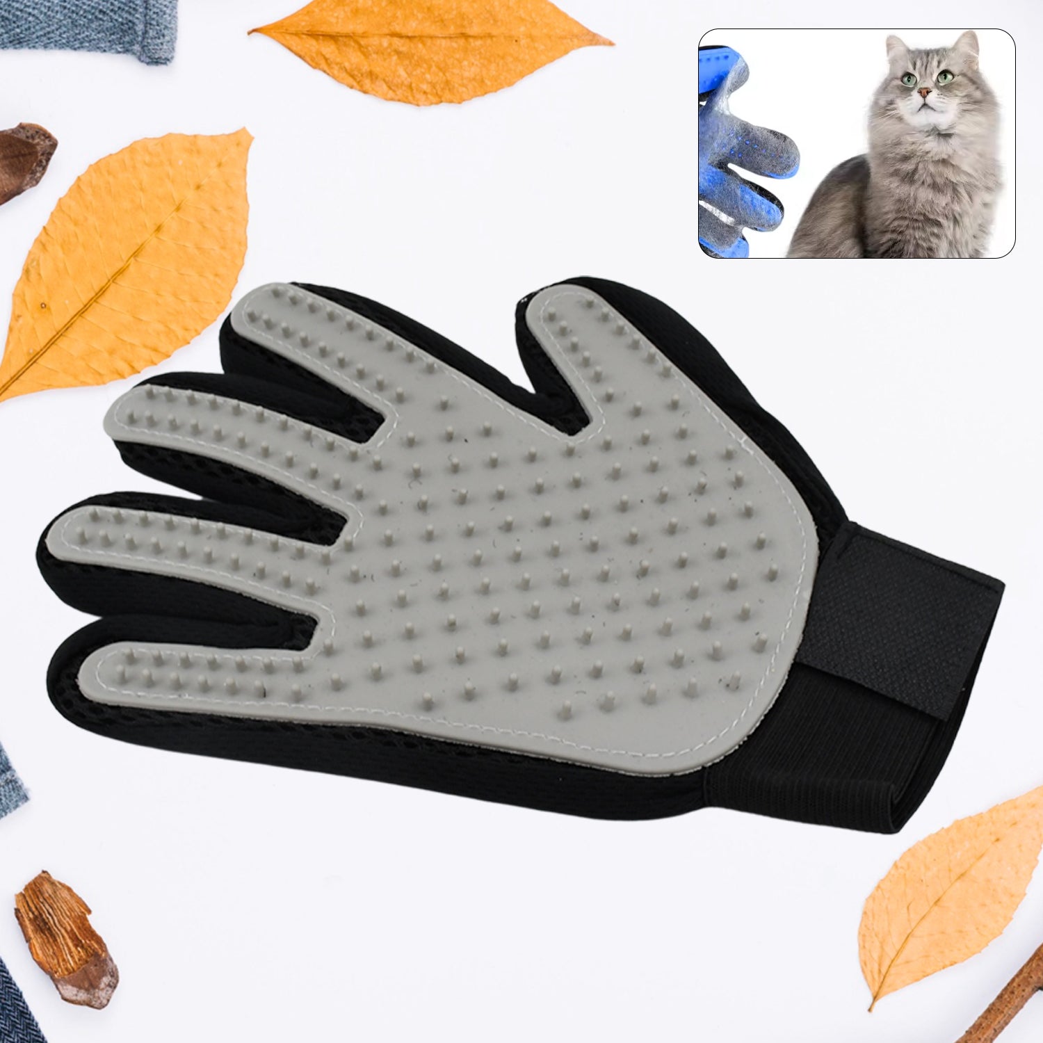 Grey Gloves, Gloves Bathing Tool (1 Pc) - Shivani Jaswal Grey Gloves, Gloves Bathing Tool (1 Pc)