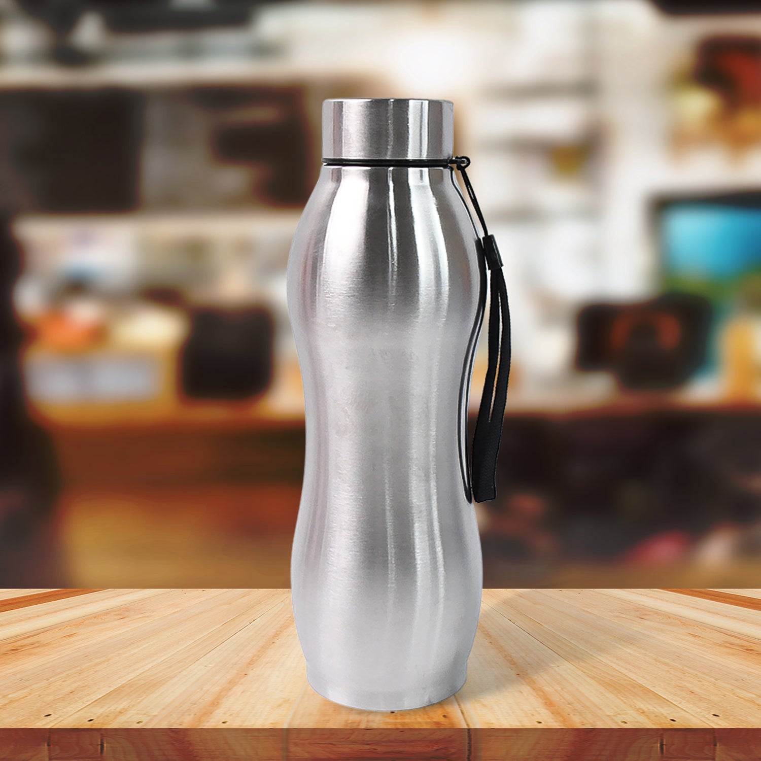 Stainless Steel Double Wall Vacuum-Insulated Drink Water Bottle (1000 ML) - Shivani Jaswal Stainless Steel Double Wall Vacuum-Insulated Drink Water Bottle (1000 ML)