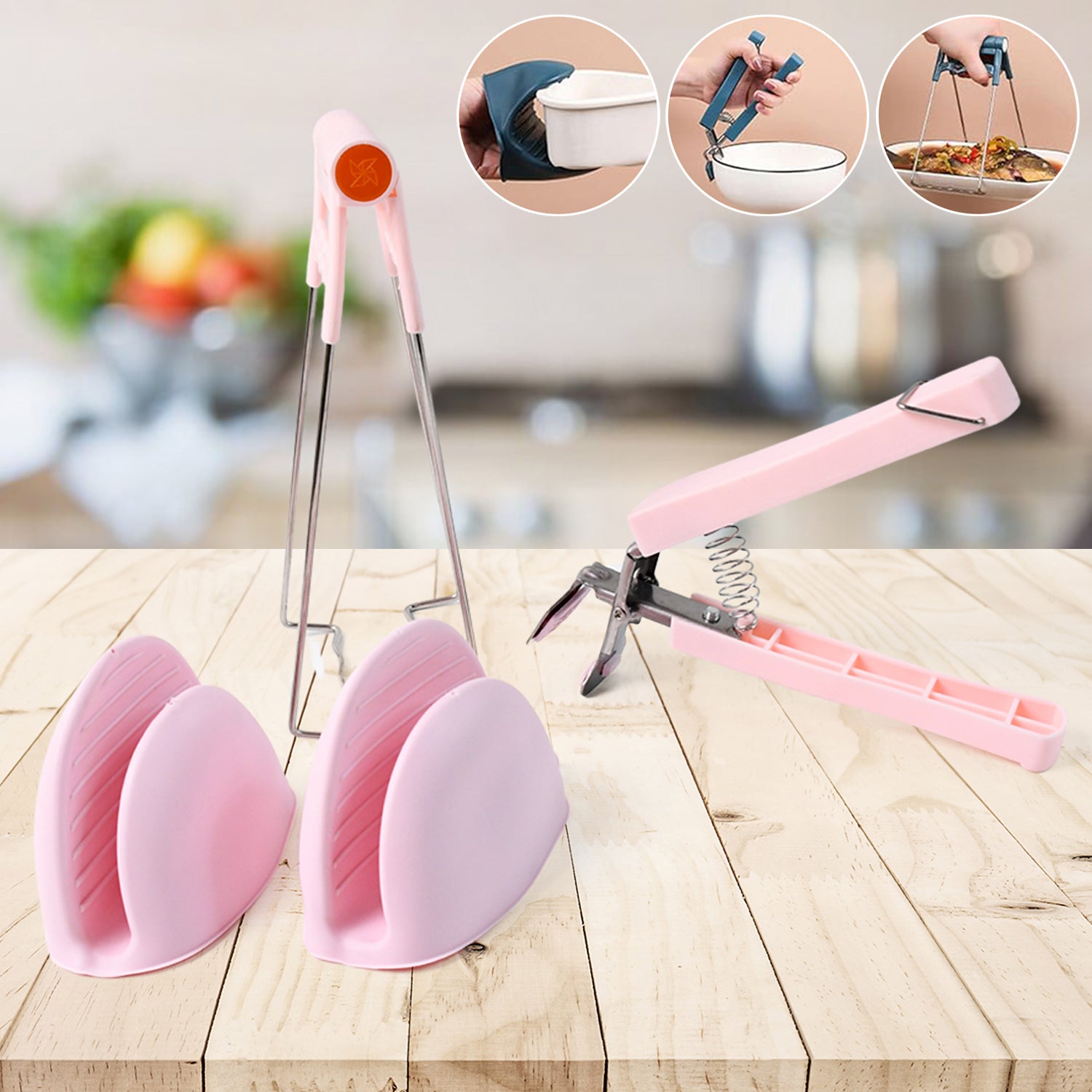 Heat Resistant Kitchen Helper Set (4 Pc) - Shivani Jaswal Heat Resistant Kitchen Helper Set (4 Pc)