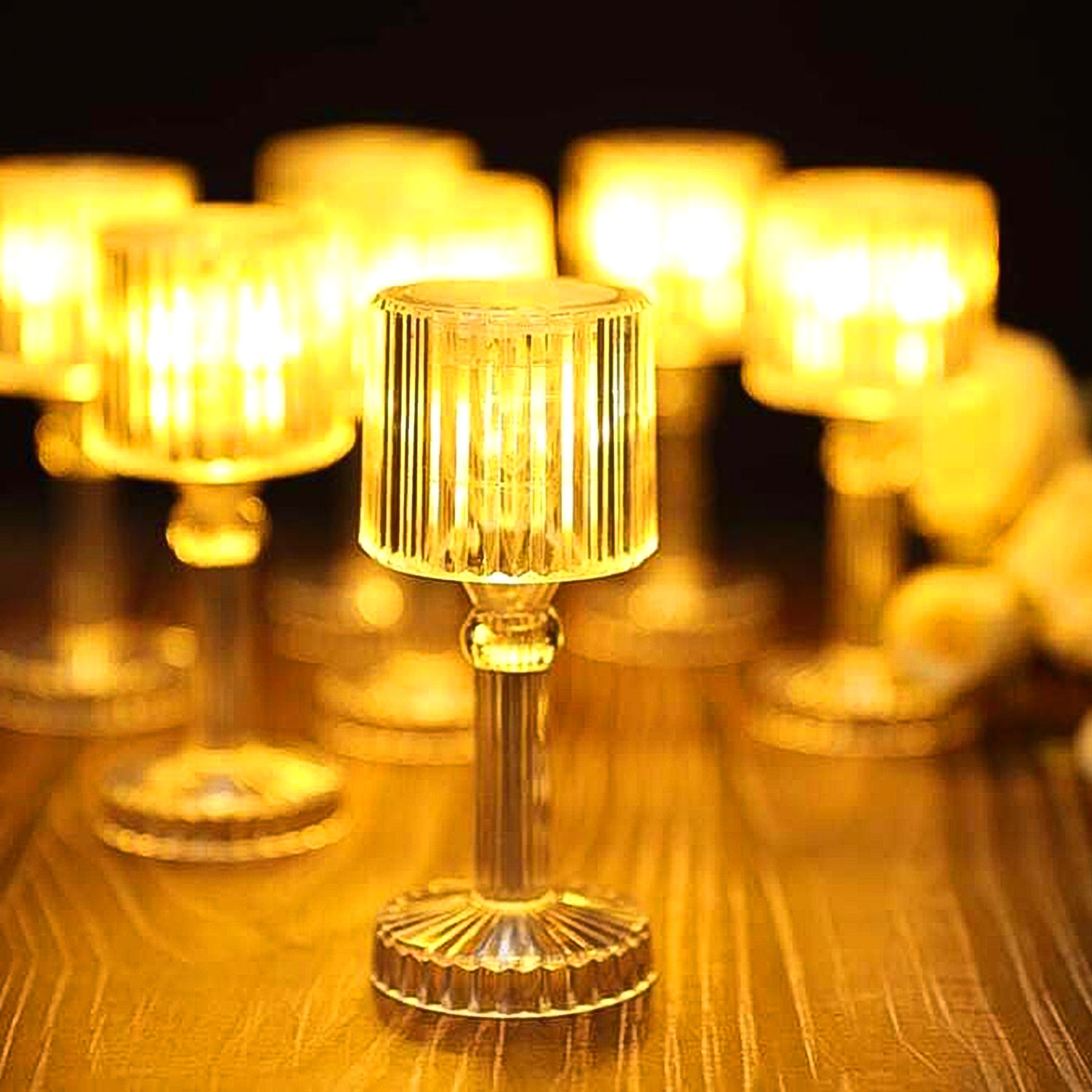 Mini Acrylic LED Desk Lamps Table Lamp Portable Crystal (1 Pc / Small) - Shivani Jaswal Mini Acrylic LED Desk Lamps Table Lamp Portable Crystal (1 Pc / Small)