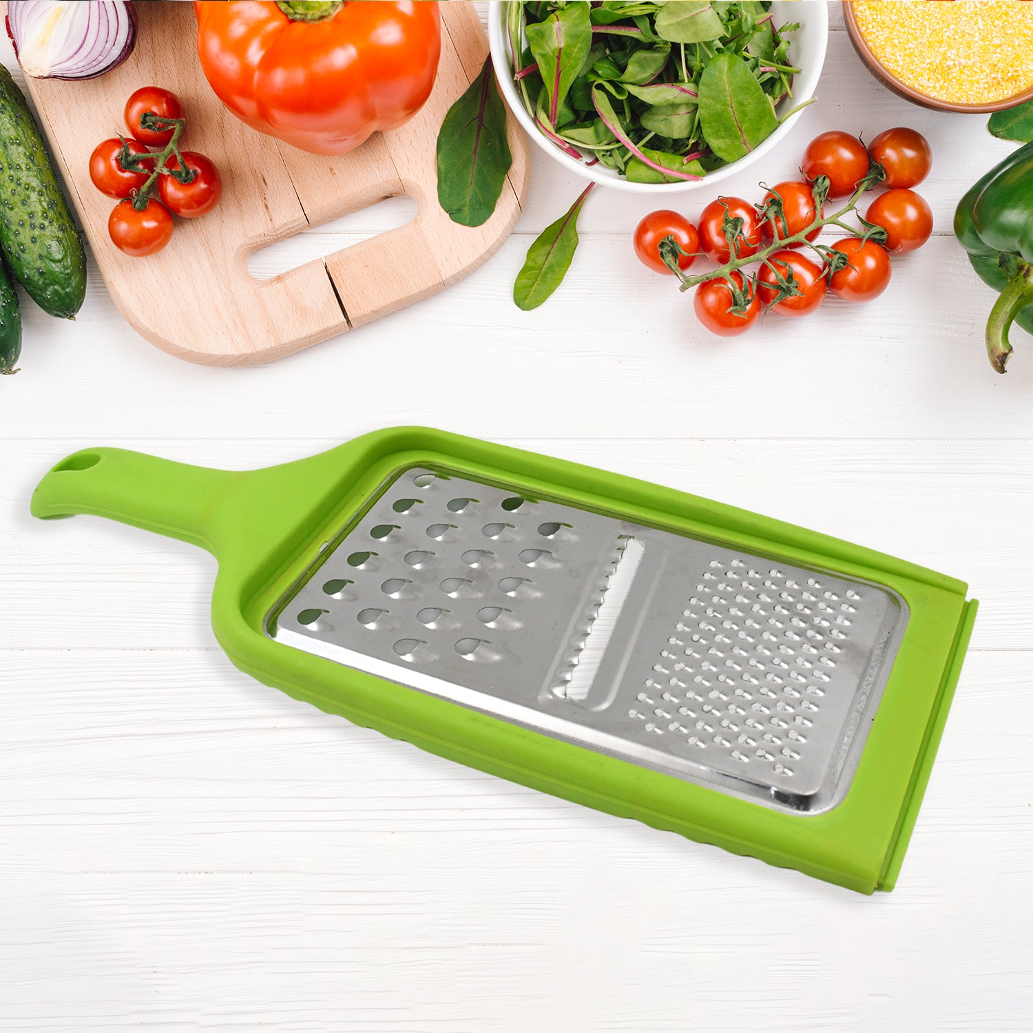 Stainless Steel Cheese Grater 3in1 Multifunctional (1 Pc / Mix Color) - Shivani Jaswal Stainless Steel Cheese Grater 3in1 Multifunctional (1 Pc / Mix Color)