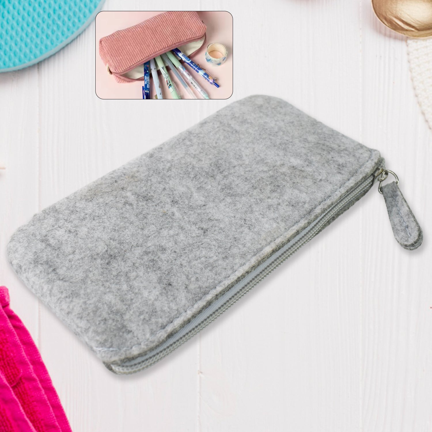 Pencil Cases Pouch, Multifunctional Letter Paper Bags, Zip Bag (1 Pc) - Shivani Jaswal Pencil Cases Pouch, Multifunctional Letter Paper Bags, Zip Bag (1 Pc)