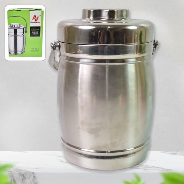 Stainless Steel Lunch Box, Insulated Lunch Box Double Vacuumâ€‘Layer (2.2 Ltr.)