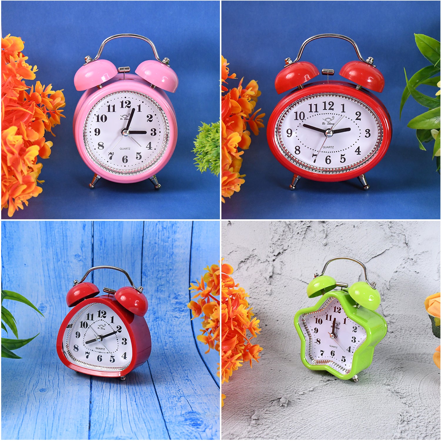 Mini Cute Alarm Clock Small Kids and Students (Mix Design & Color / 1 Pc) - Shivani Jaswal Mini Cute Alarm Clock Small Kids and Students (Mix Design & Color / 1 Pc)