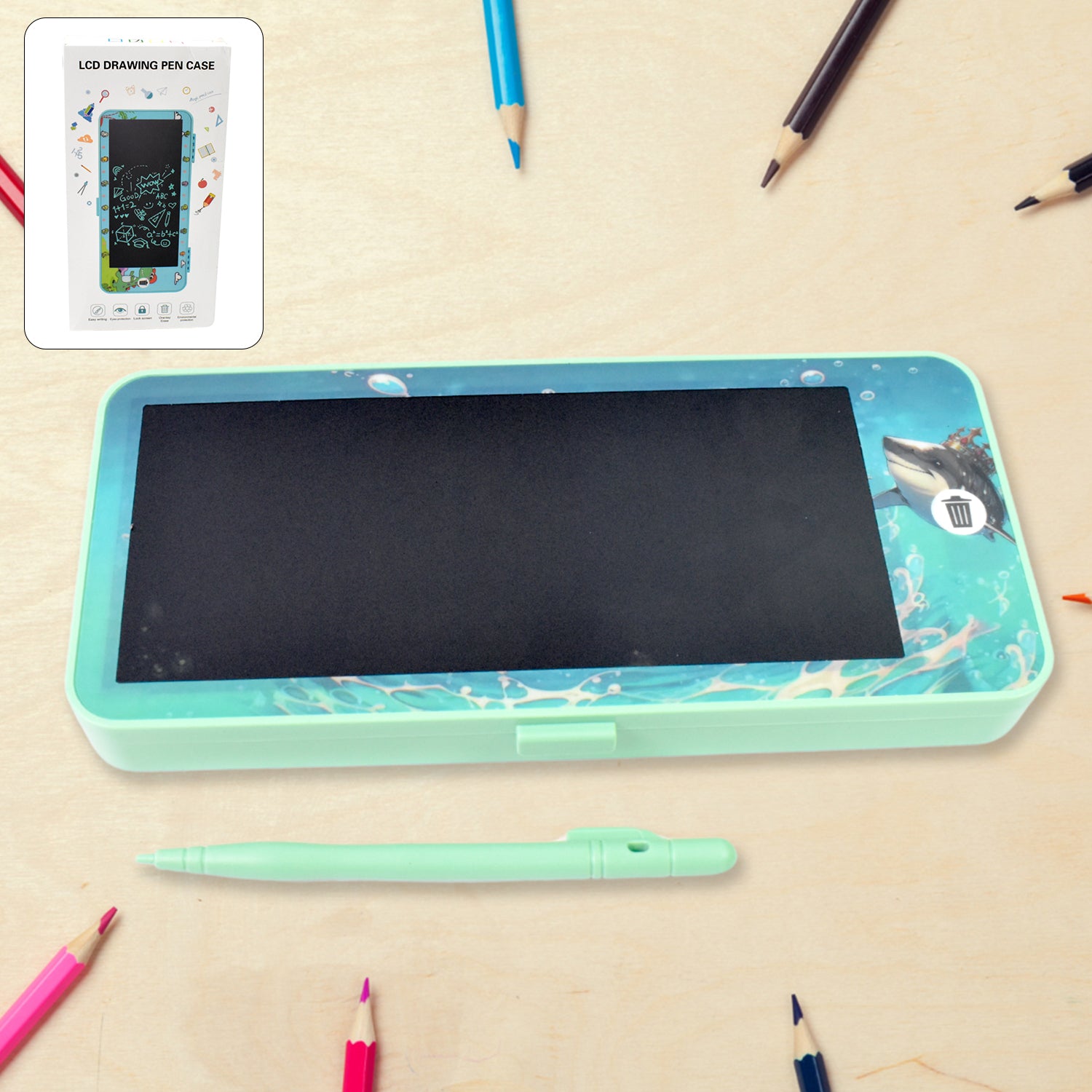 LED Drawing Pen Case writing pad / Compass Blue colour (1 pc) - Shivani Jaswal LED Drawing Pen Case writing pad / Compass Blue colour (1 pc)