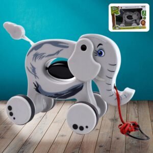 Pull Along Toddler Toy, Pull Along Toy with Attractive Design (Elephant)