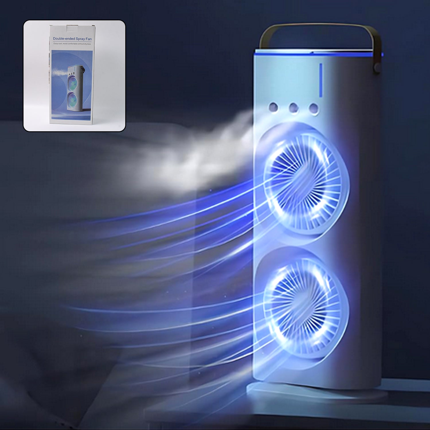 Portable Tower Mist Spray Cooling Fan, Air Cooling Fan (1 Pc) - Shivani Jaswal Portable Tower Mist Spray Cooling Fan, Air Cooling Fan (1 Pc)