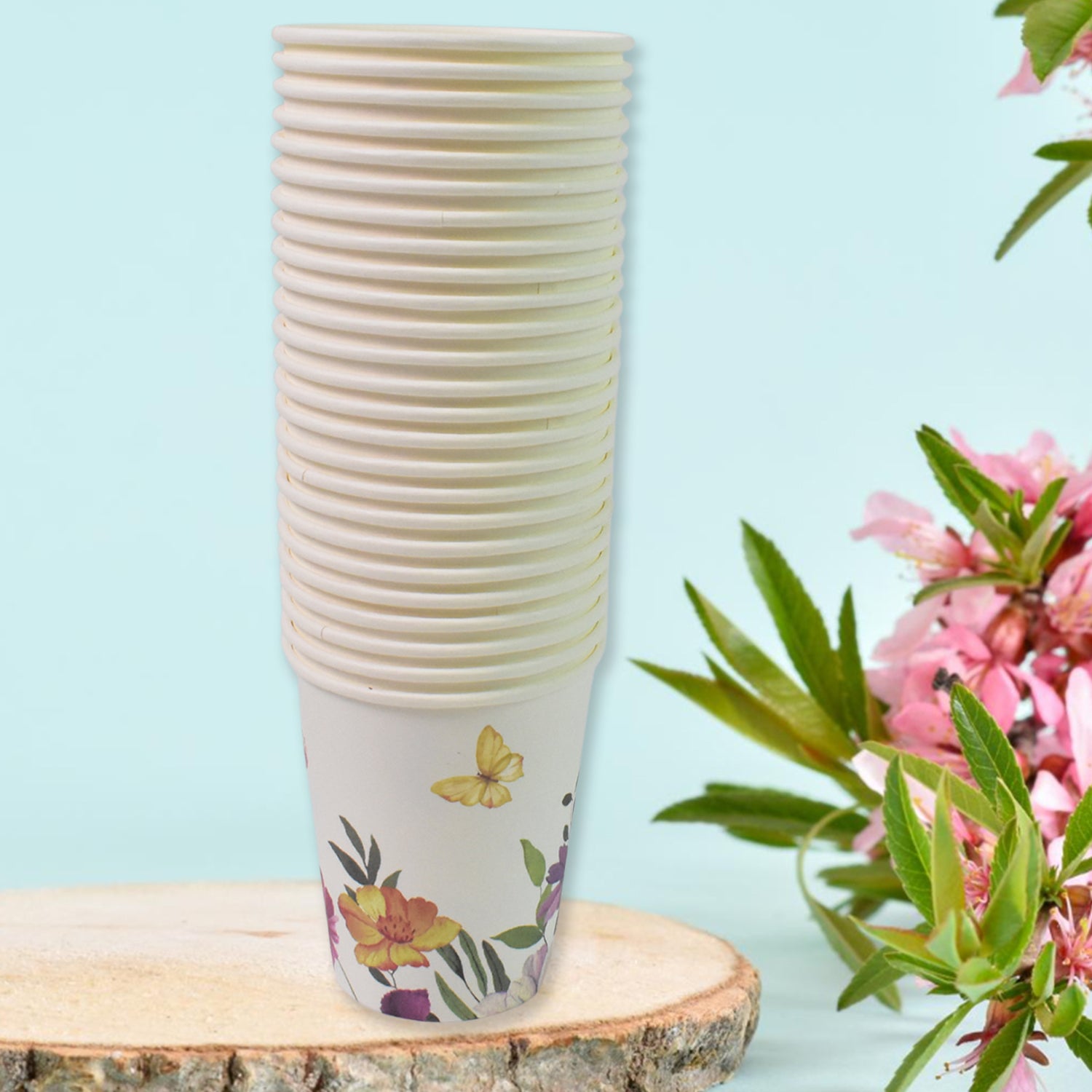 Disposable Paper Cups, Disposable Tea, Coffee Cups (24 Pcs Set / Mix Color & Design) - Shivani Jaswal Disposable Paper Cups, Disposable Tea, Coffee Cups (24 Pcs Set / Mix Color & Design)