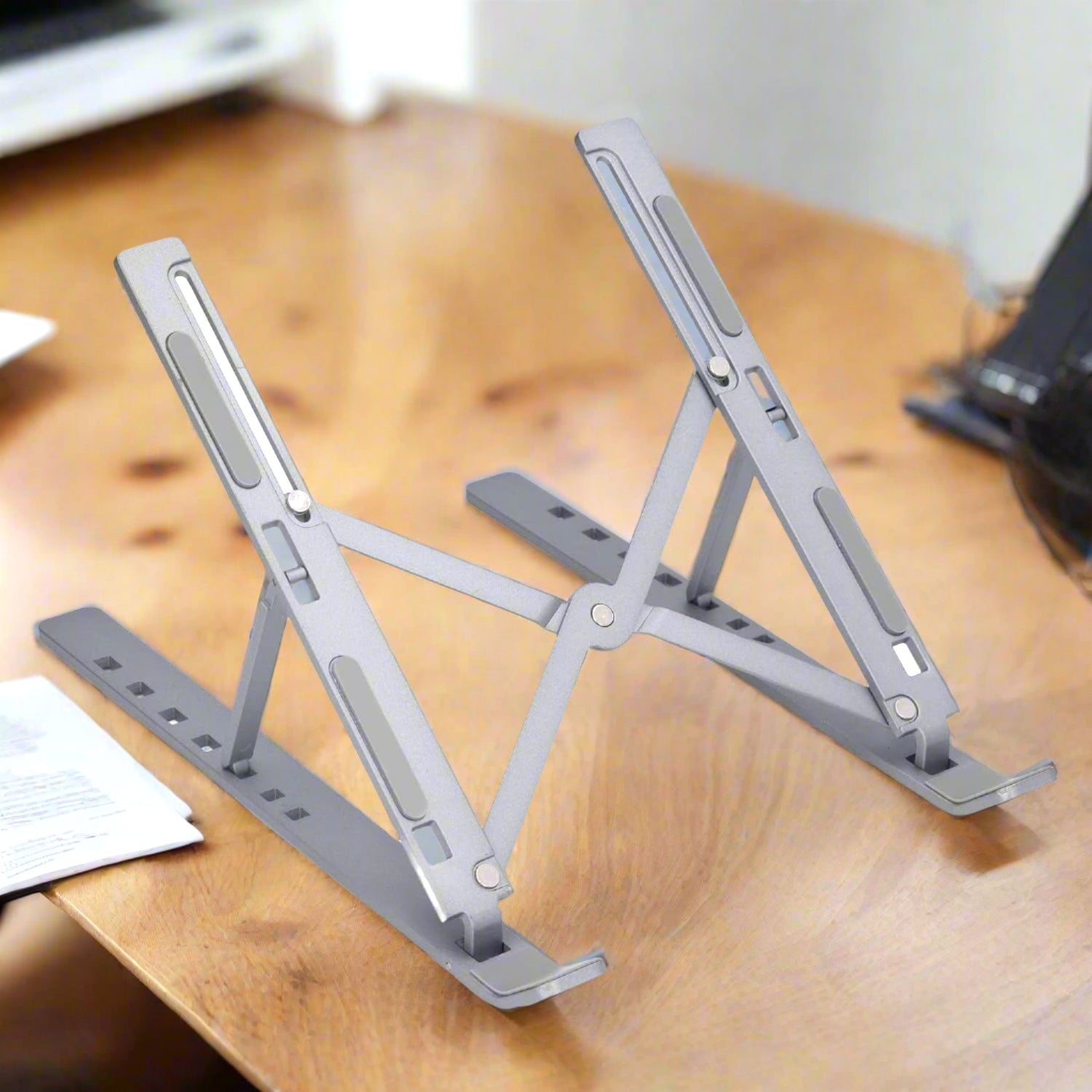Metal Portable Laptop Stand, with 7 Adjustable Angles (1 Pc) - Shivani Jaswal Metal Portable Laptop Stand, with 7 Adjustable Angles (1 Pc)