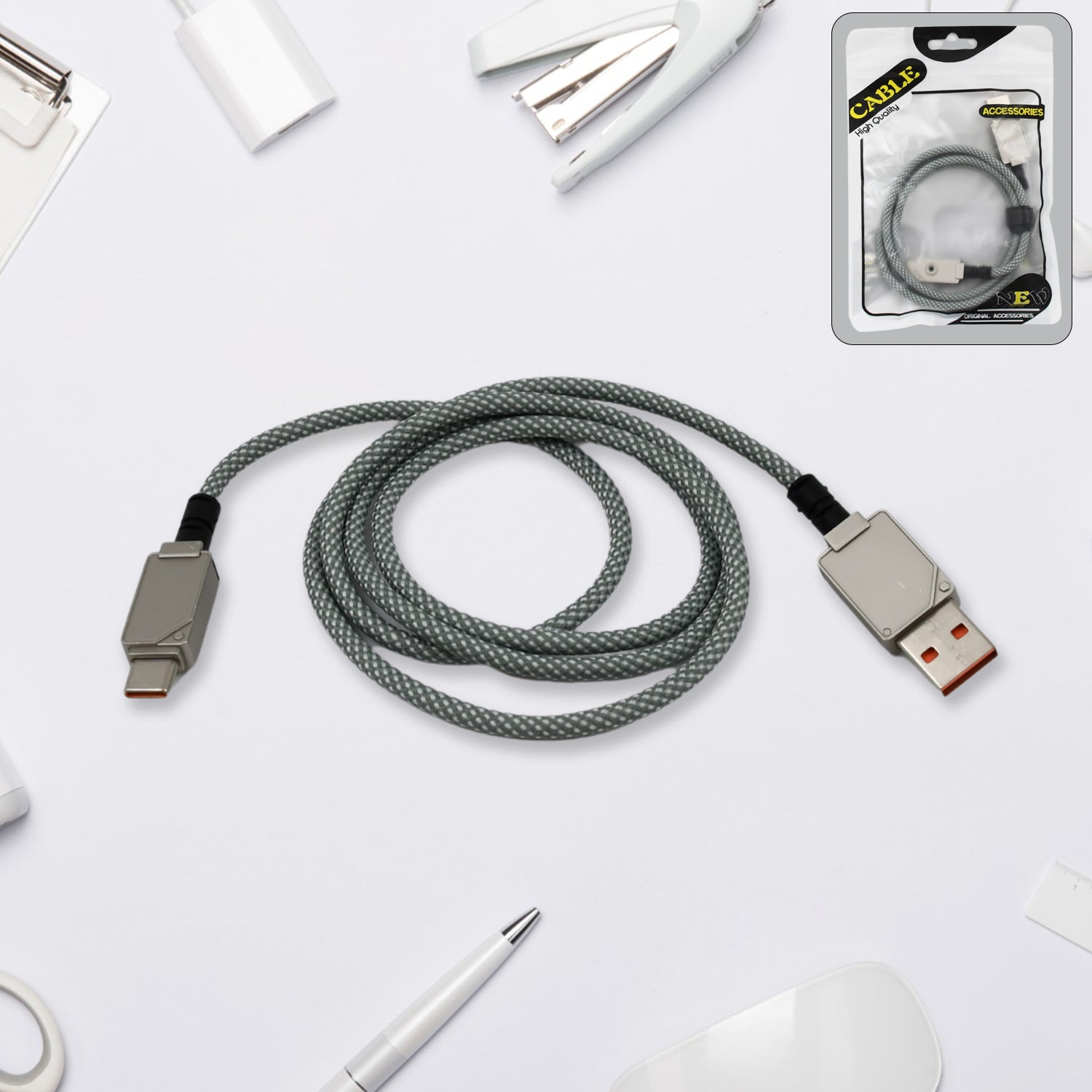 Type C data cable Fast Charging Cable (1 Mtr. / 1 Pc) - Shivani Jaswal Type C data cable Fast Charging Cable (1 Mtr. / 1 Pc)