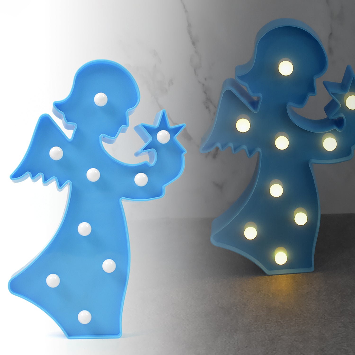 LED Angel Shape Night Light Desk Lamp (1 Pc / Battery Not Included) - Shivani Jaswal LED Angel Shape Night Light Desk Lamp (1 Pc / Battery Not Included)