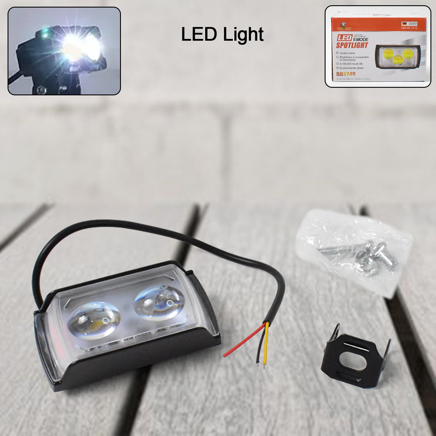 6 Mode LED Spotlight Universal Ultra Mini Double Lens Fog Light (1 Pc) - Shivani Jaswal 6 Mode LED Spotlight Universal Ultra Mini Double Lens Fog Light (1 Pc)