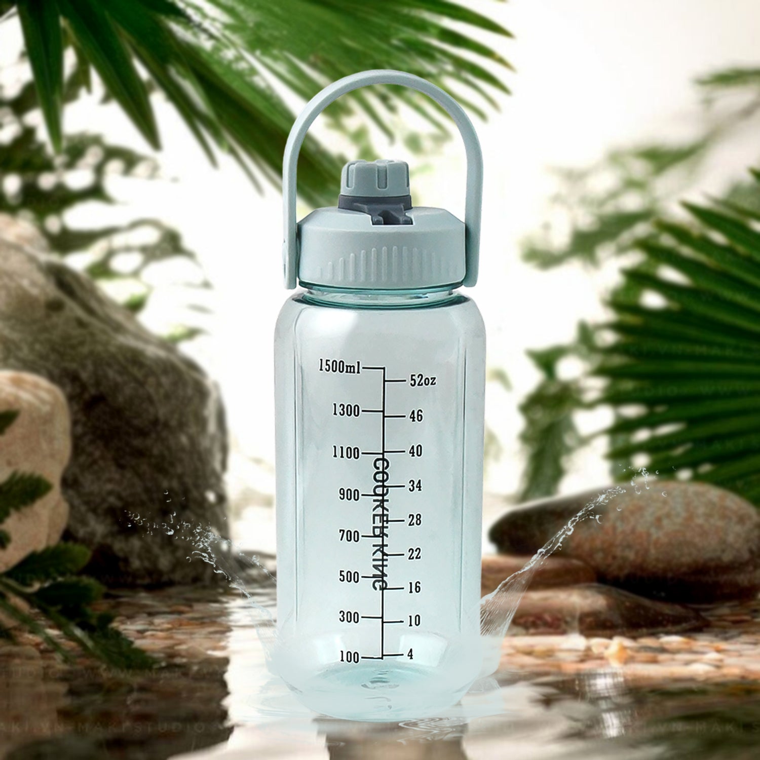 Plastic water bottle With Carry Handle (1 pc / 1500 ML) - Shivani Jaswal Plastic water bottle With Carry Handle (1 pc / 1500 ML)